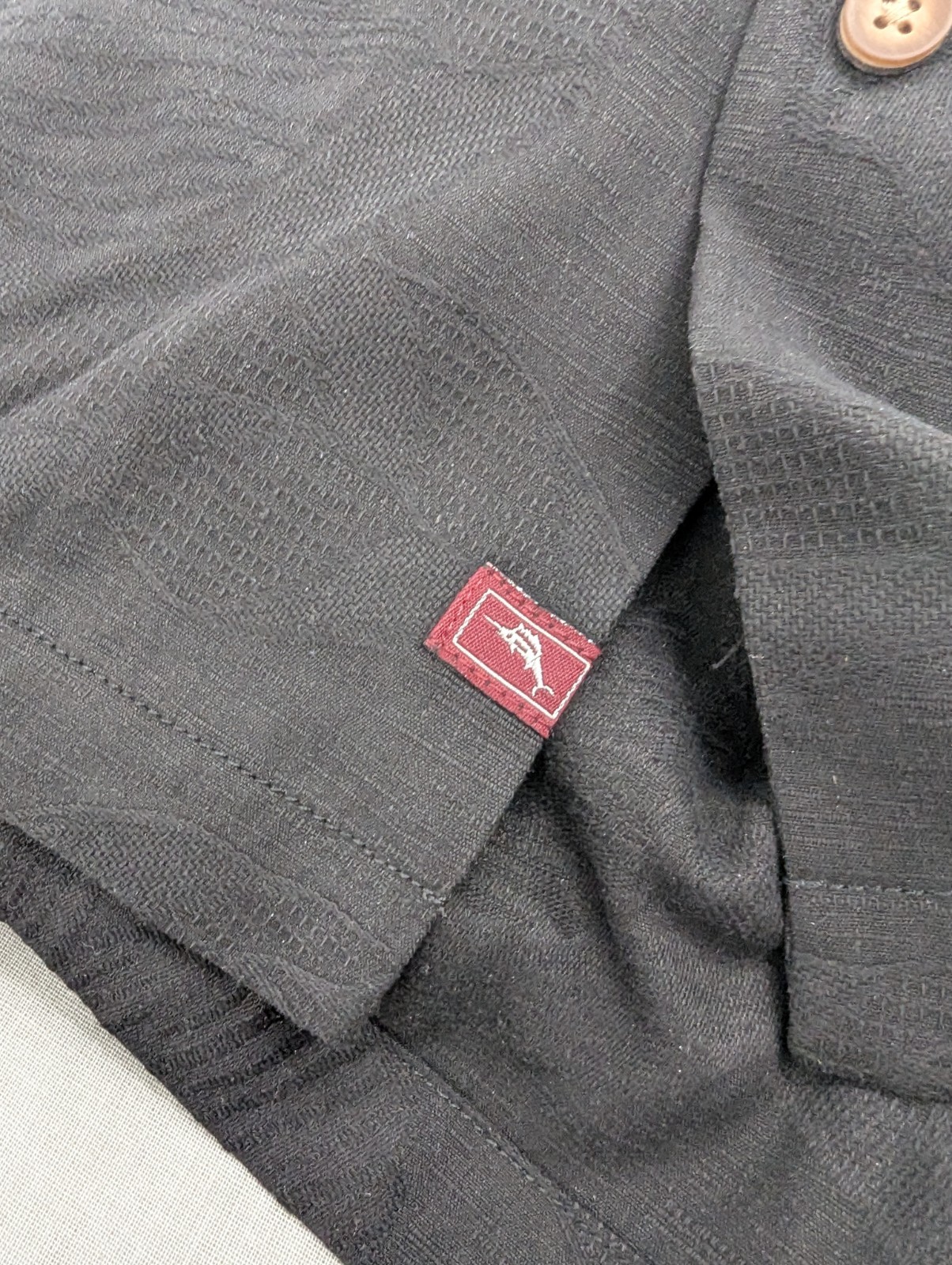 Tommy Bahama Men’s 2XLB Black Silk Slackin And Stackin Shirt $188 Casino Vegas