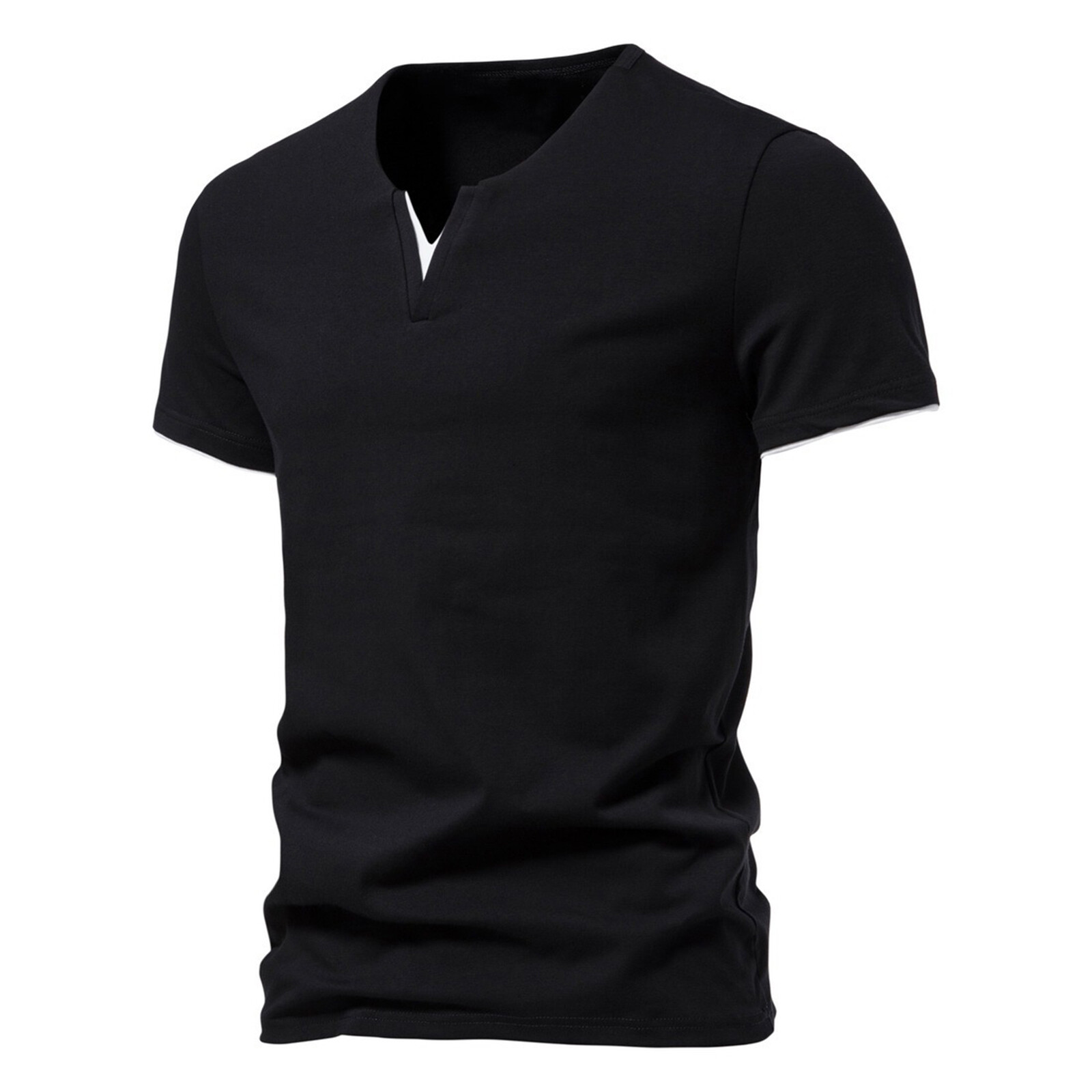 Mens T-shirt Beach Tops Fashion Loungewear Breathable Shirts Stylish Sportwear