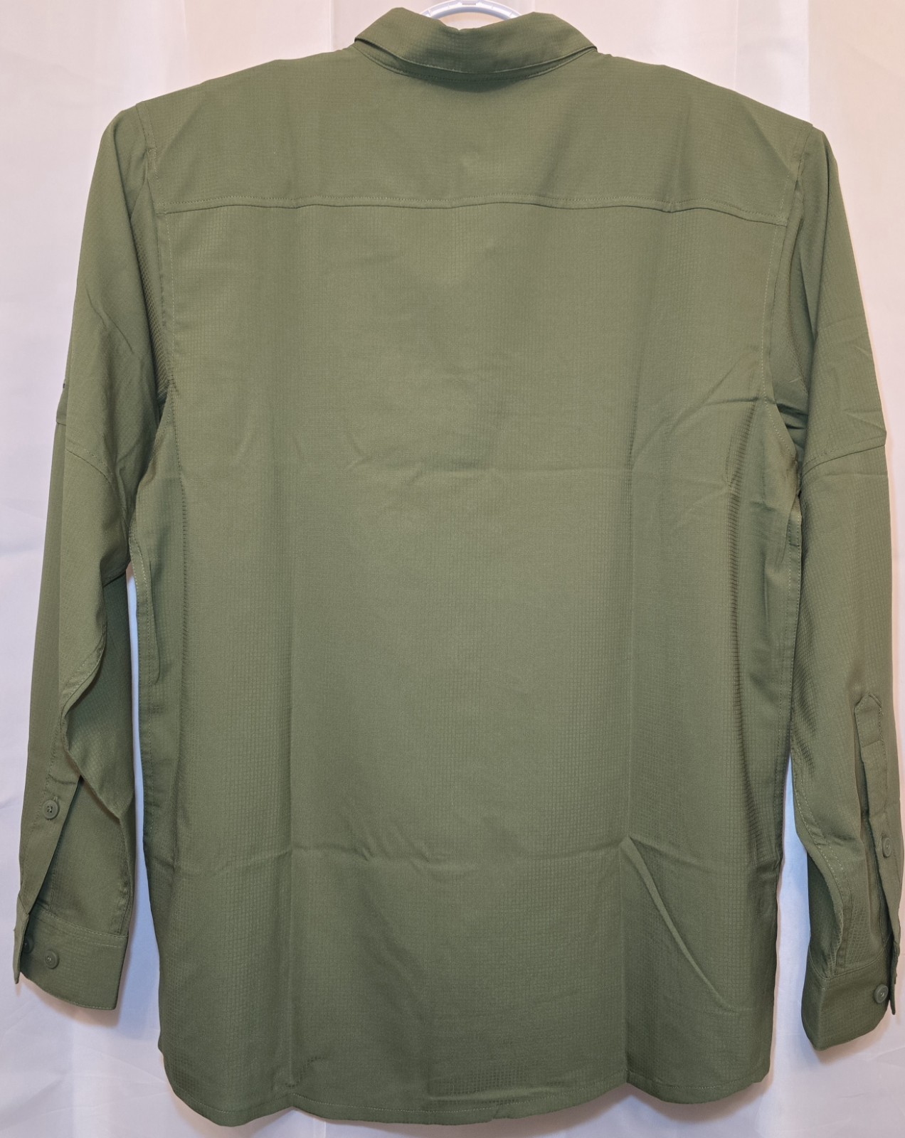 Columbia Omni Shade Long Sleeve Shirt Wick Button Up Shirt Canteen Green NWT