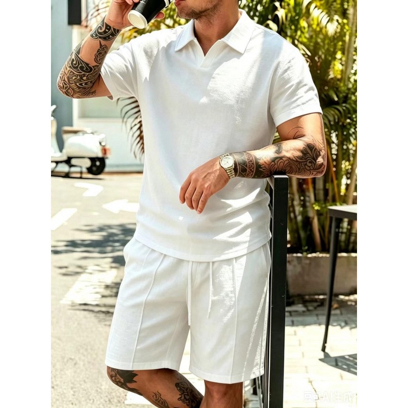 V-Neck Summer Loungewear Set