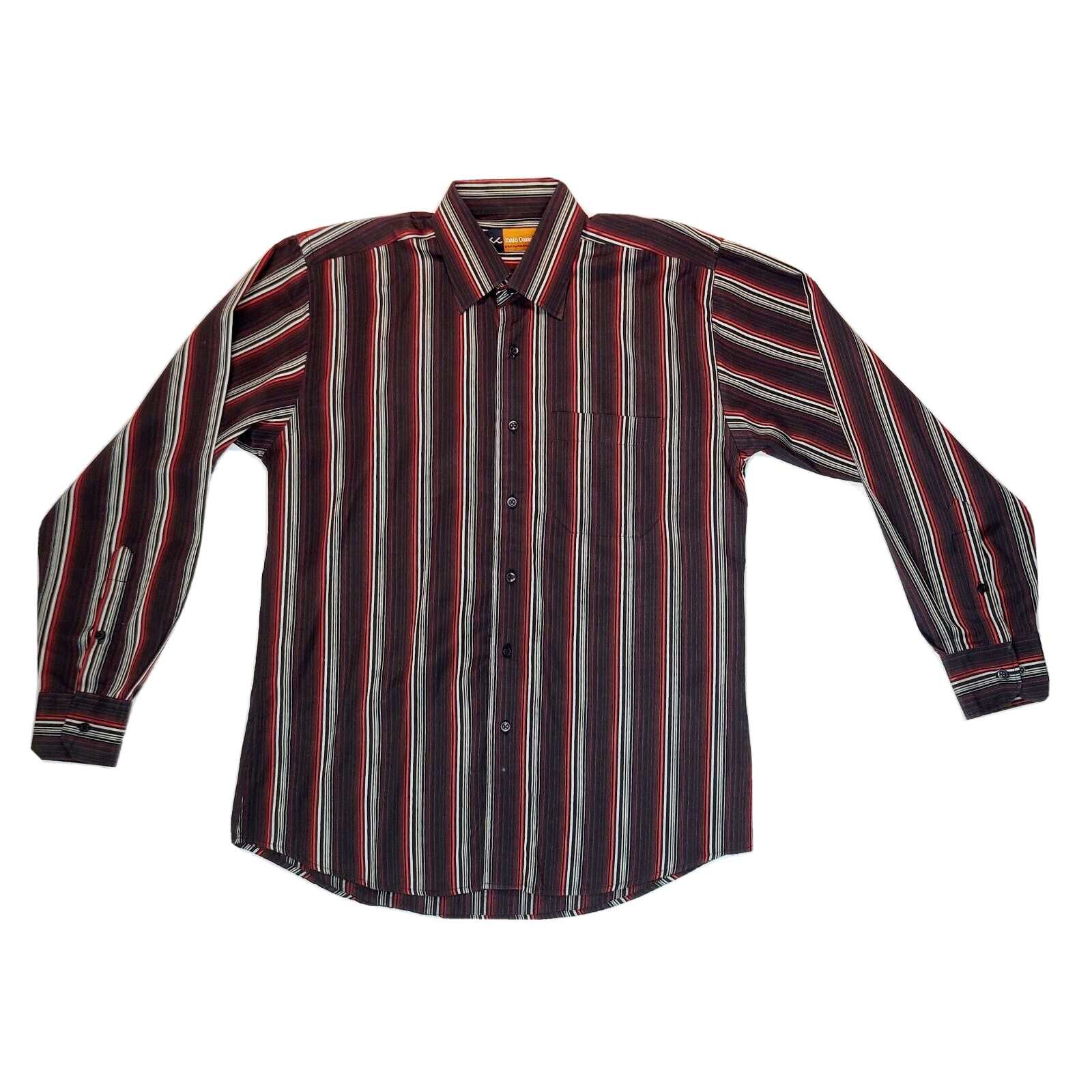 Kurta Corner Men’s Long Sleeve Striped Shirt Size 15 1/2, 40 cm