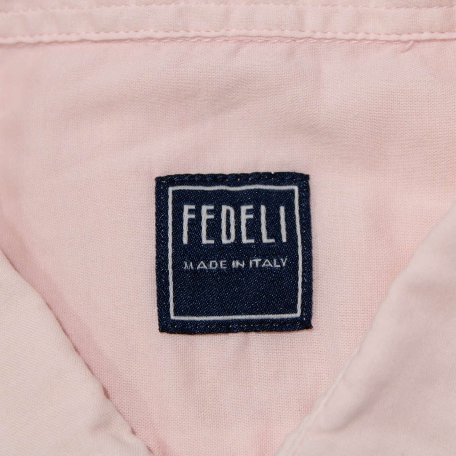 Fedeli NWD Sean Panamino Dusty Casual Shirt Size 17.5 / 44 In Pink Cotton Blend