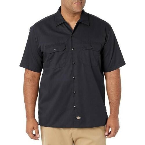 Dickies Men’s Shirt Short Sleeve Button Up Casual Original Uniform Workwear 1574