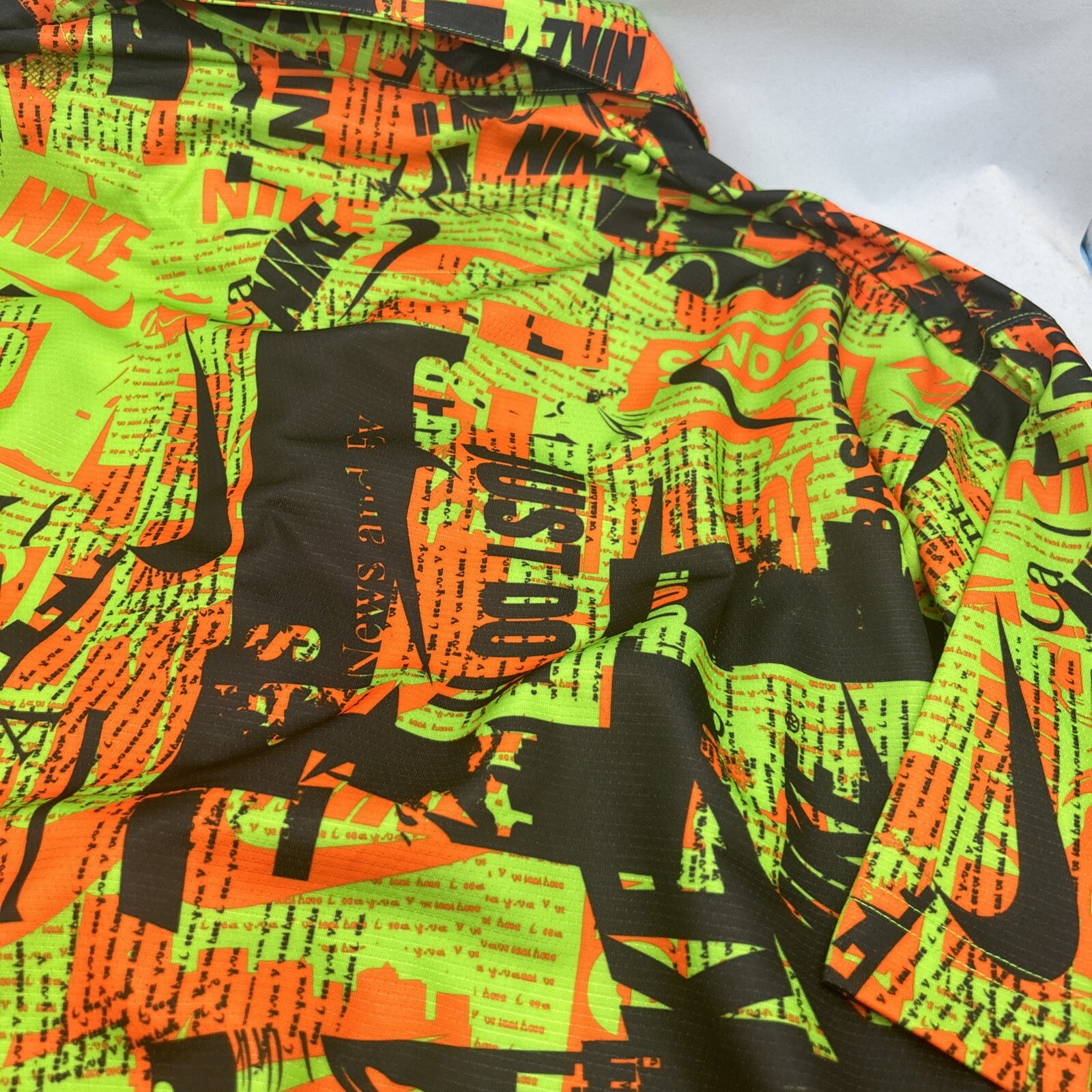 Nike Dri-FIT Basketball Shooting Button Down Shirt Men’s L Multicolor DX7860-398