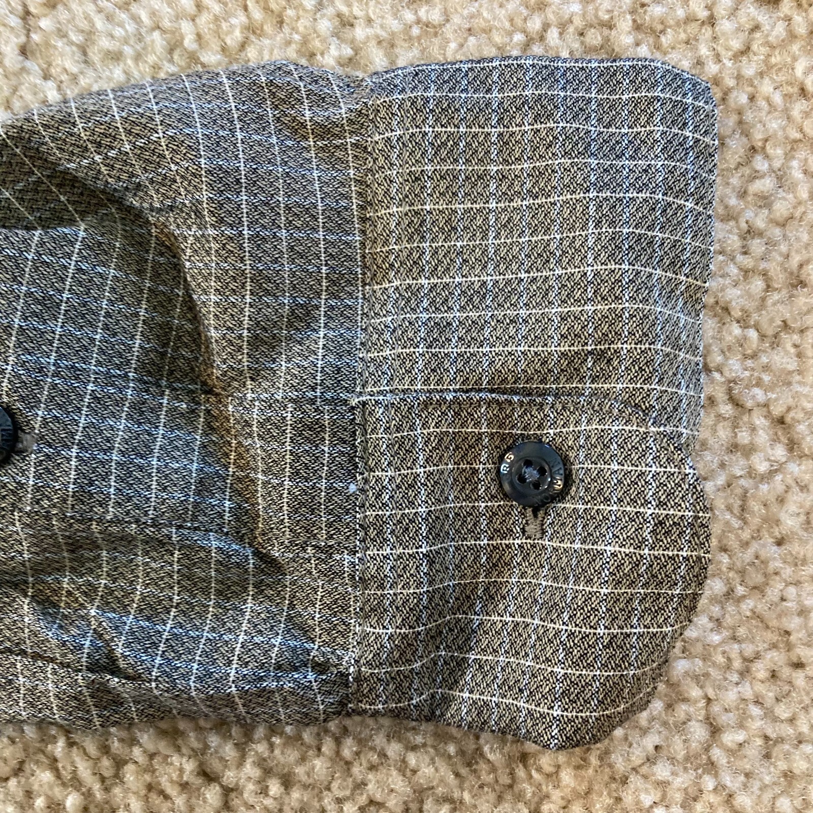 NEW Greg Norman Mens Button Up Shirt Long Sleeve Brown Green Tan Size L – NWT