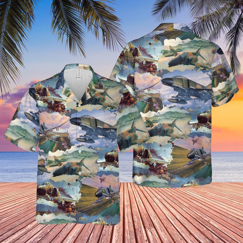 Us Air Force McDonnell Douglas F 4 Phantom II Hawaiian Shirt