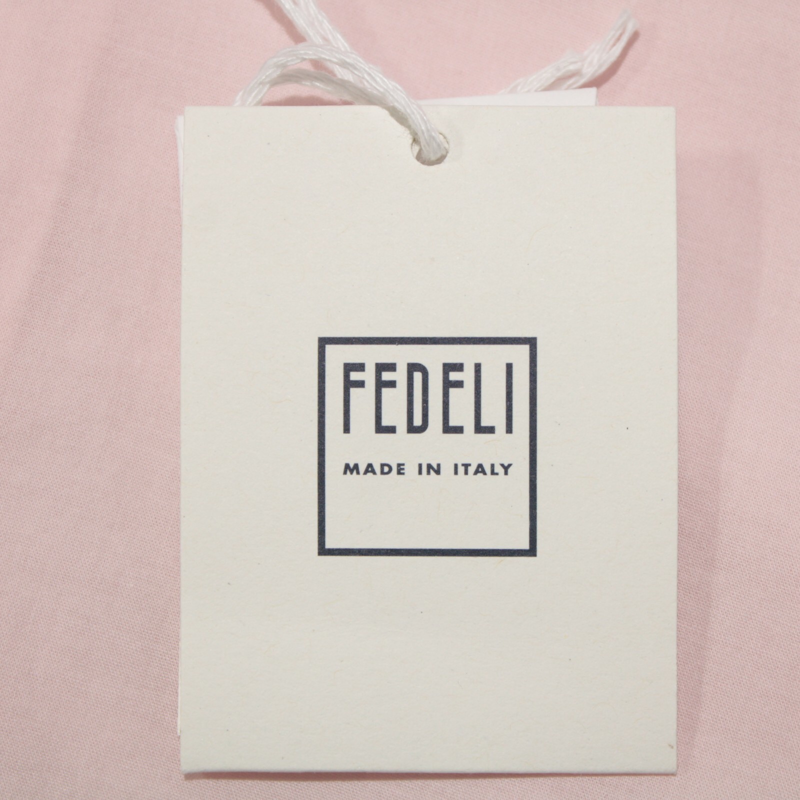 Fedeli NWD Sean Panamino Dusty Casual Shirt Size 17.5 / 44 In Pink Cotton Blend