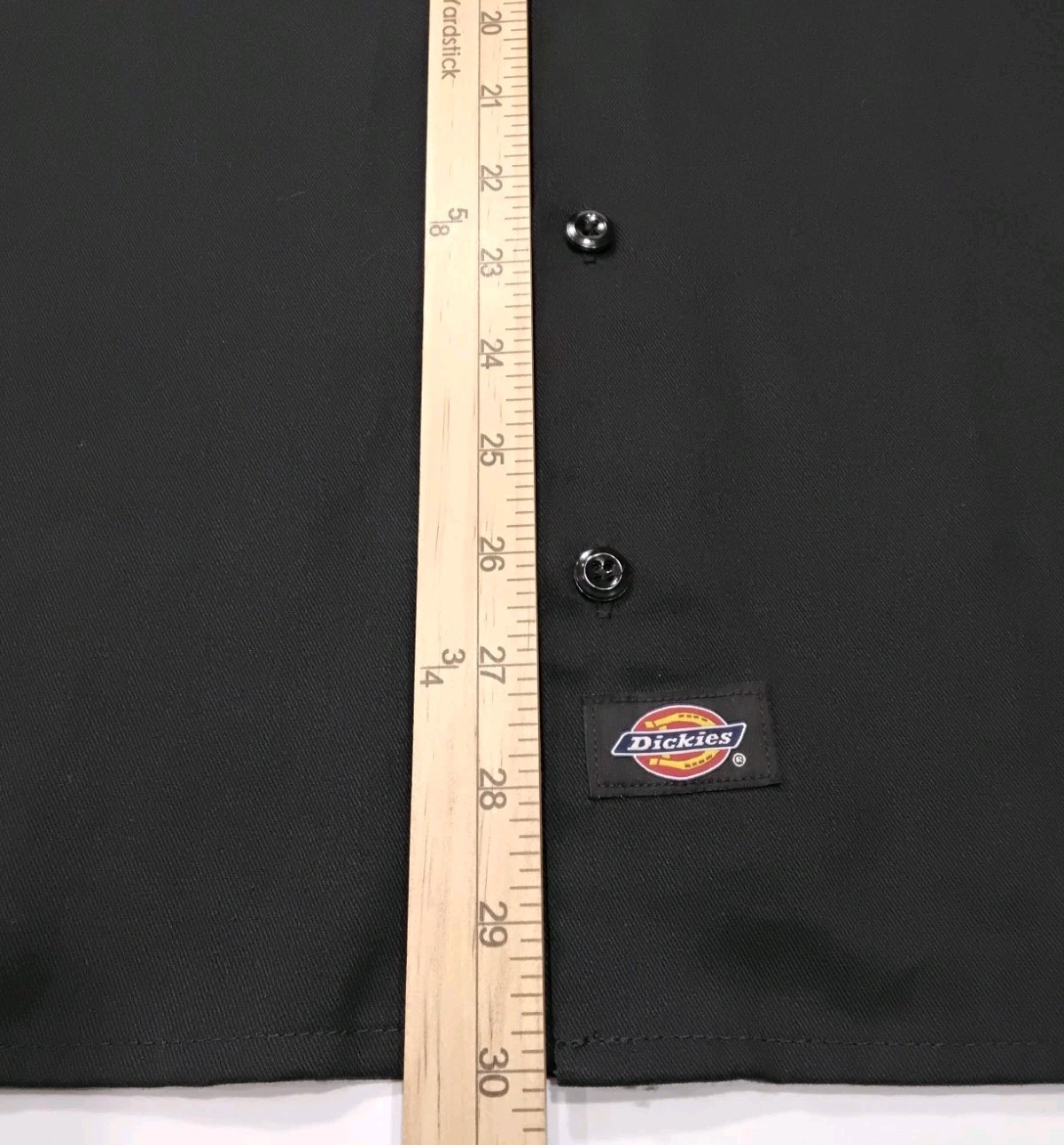 Dickies 1574 Men’s Short Sleeve Work Shirt Mechanics Black Small