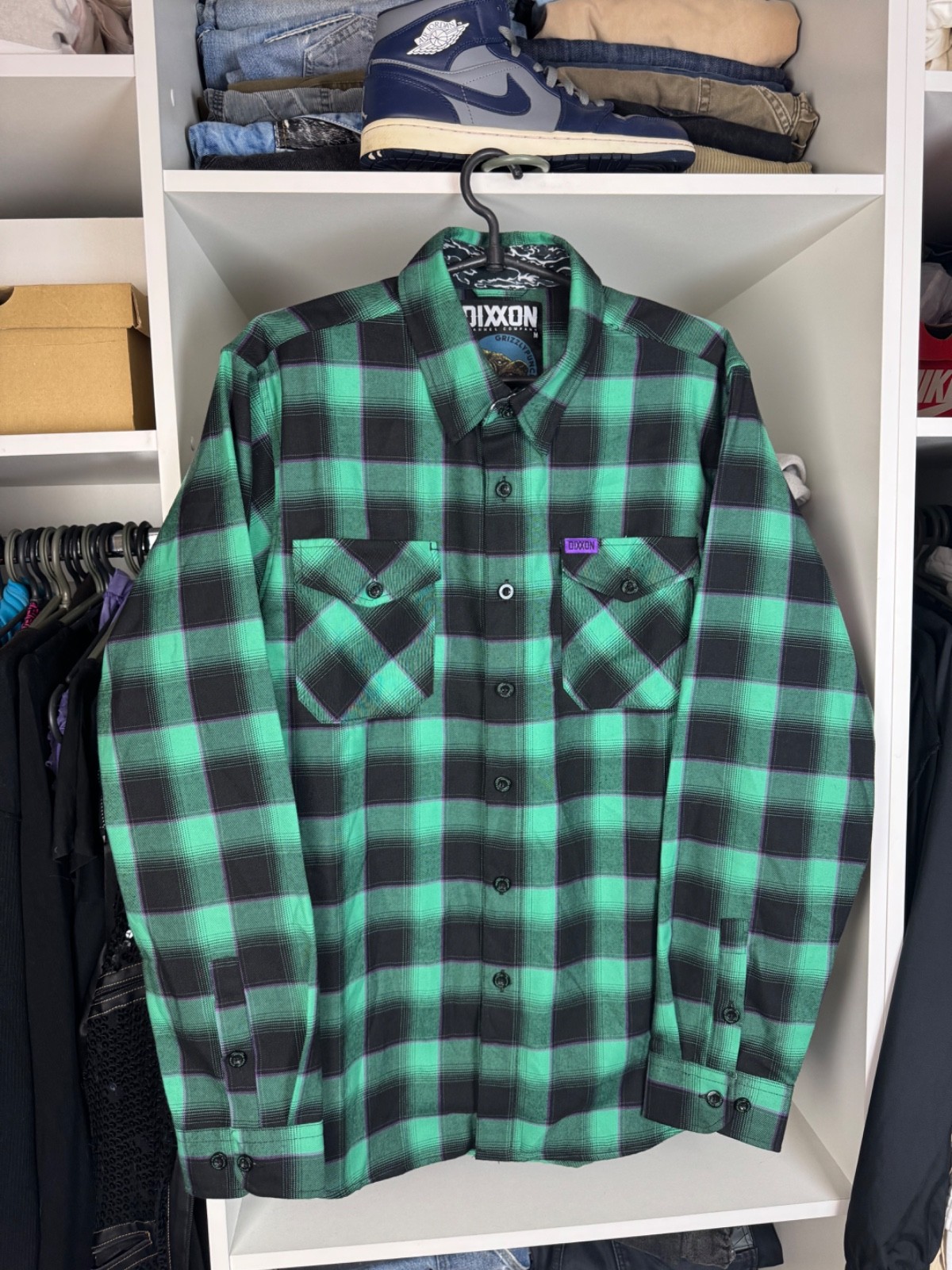Dixxon Flannel Grizzly Puncher Collab Shirt Men’s Size M