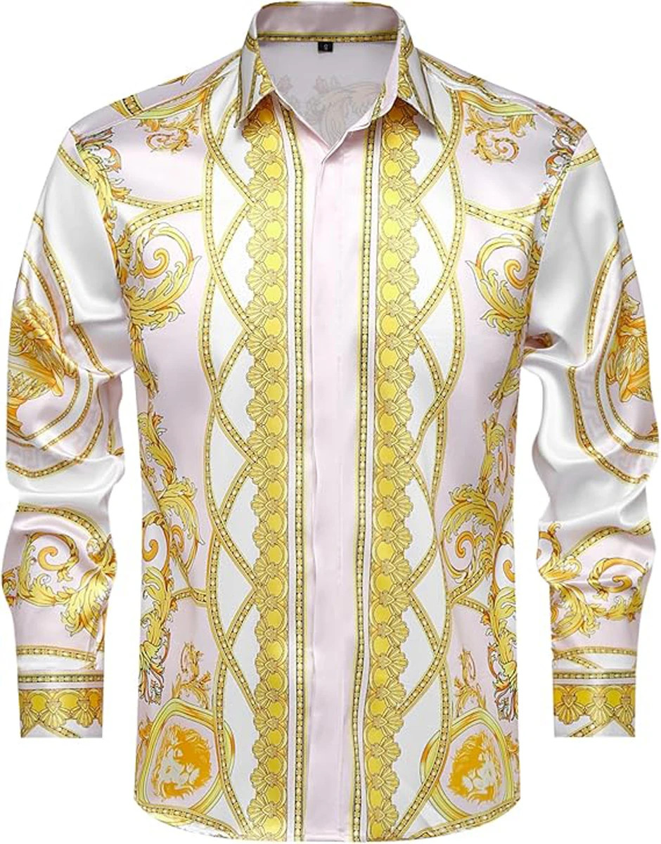 Button Down Shirt Men Fashion European Shirt Hawaiian Casual Shirt Beach Top