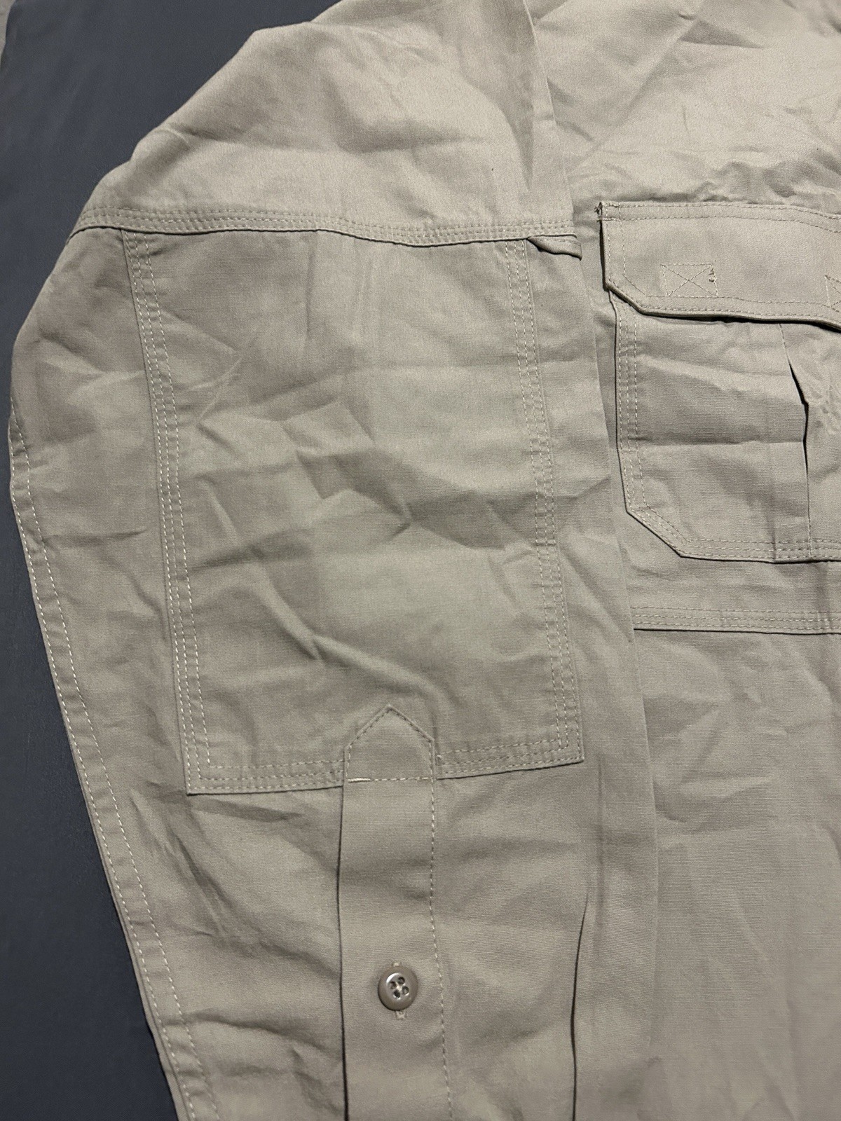 5.11 Tactical Series Shirt Mens XL Khaki Long Sleeve Canvas Military Style 72157