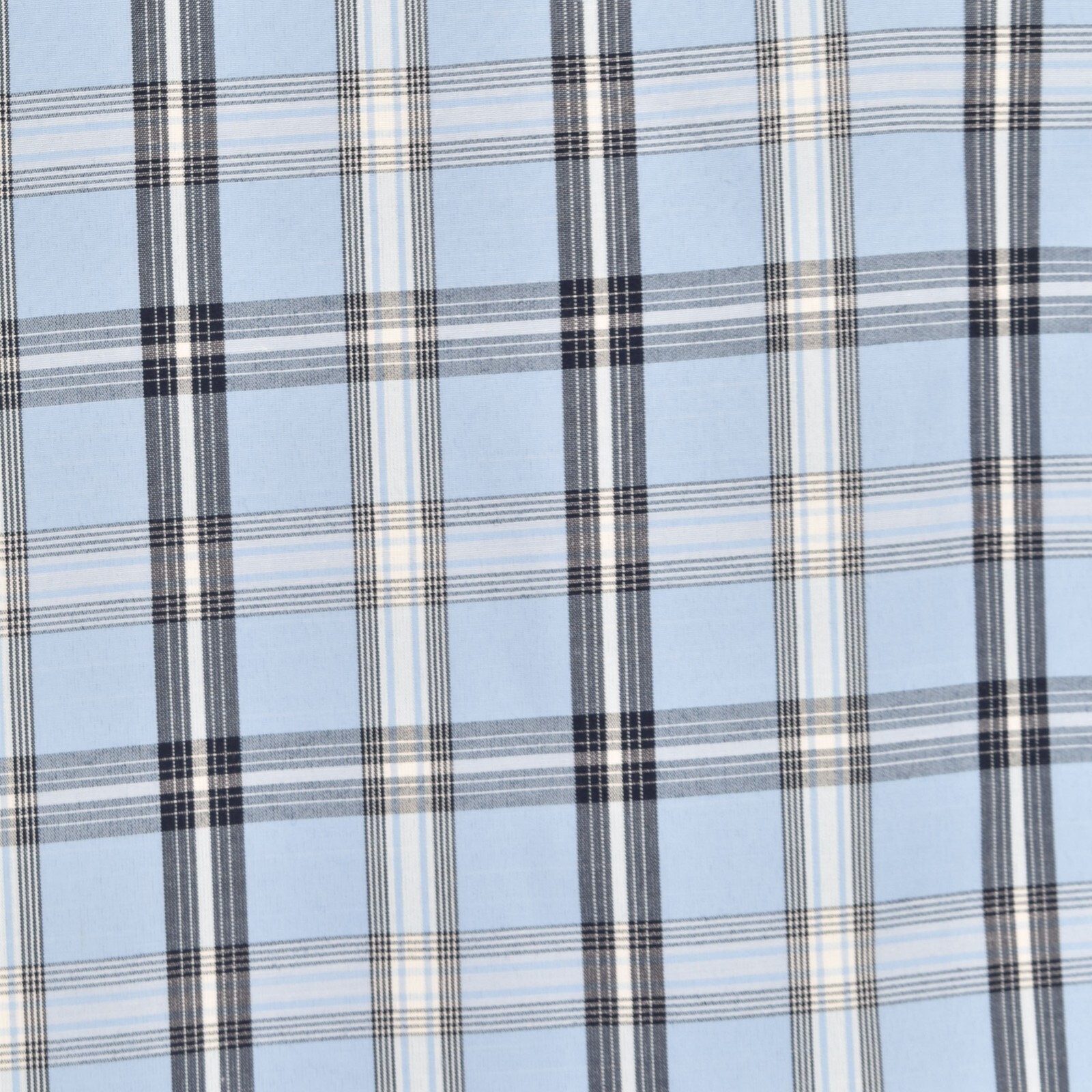 Falcon Bay Men’s Big and Tall Short Sleeve Button Down Blue Plaid Sport Shirt