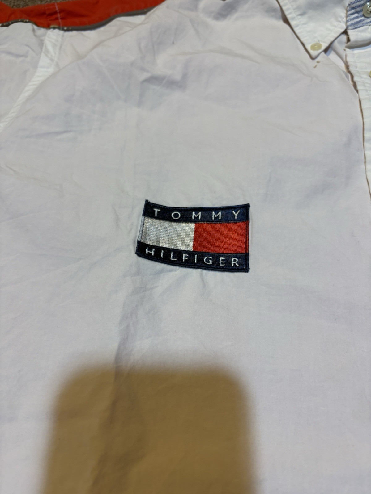 Vintage 2001 Tommy Hilfiger Ferrari Team Racing Put Crew Button Down Shirt