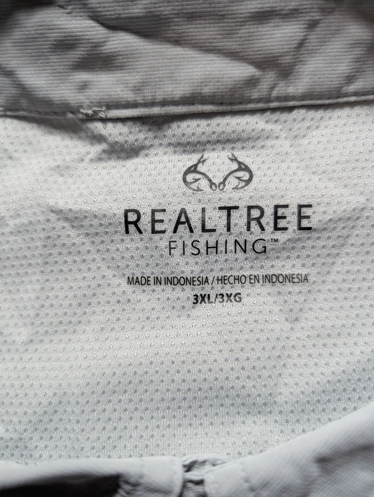 Realtree Performance Fishing Gear Business Casual Roll Up Sleeve Gray Men’s 3XL