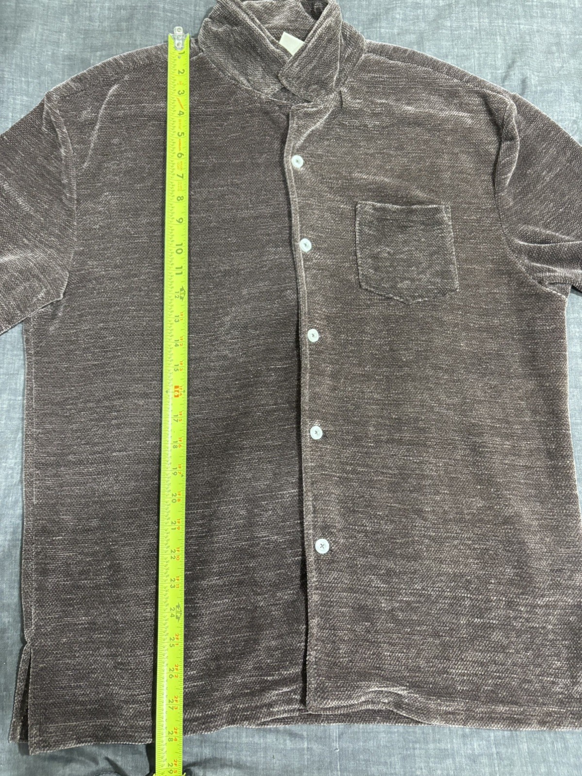 Mens Shirt Massive Luxury Casual Bottom Down Size L