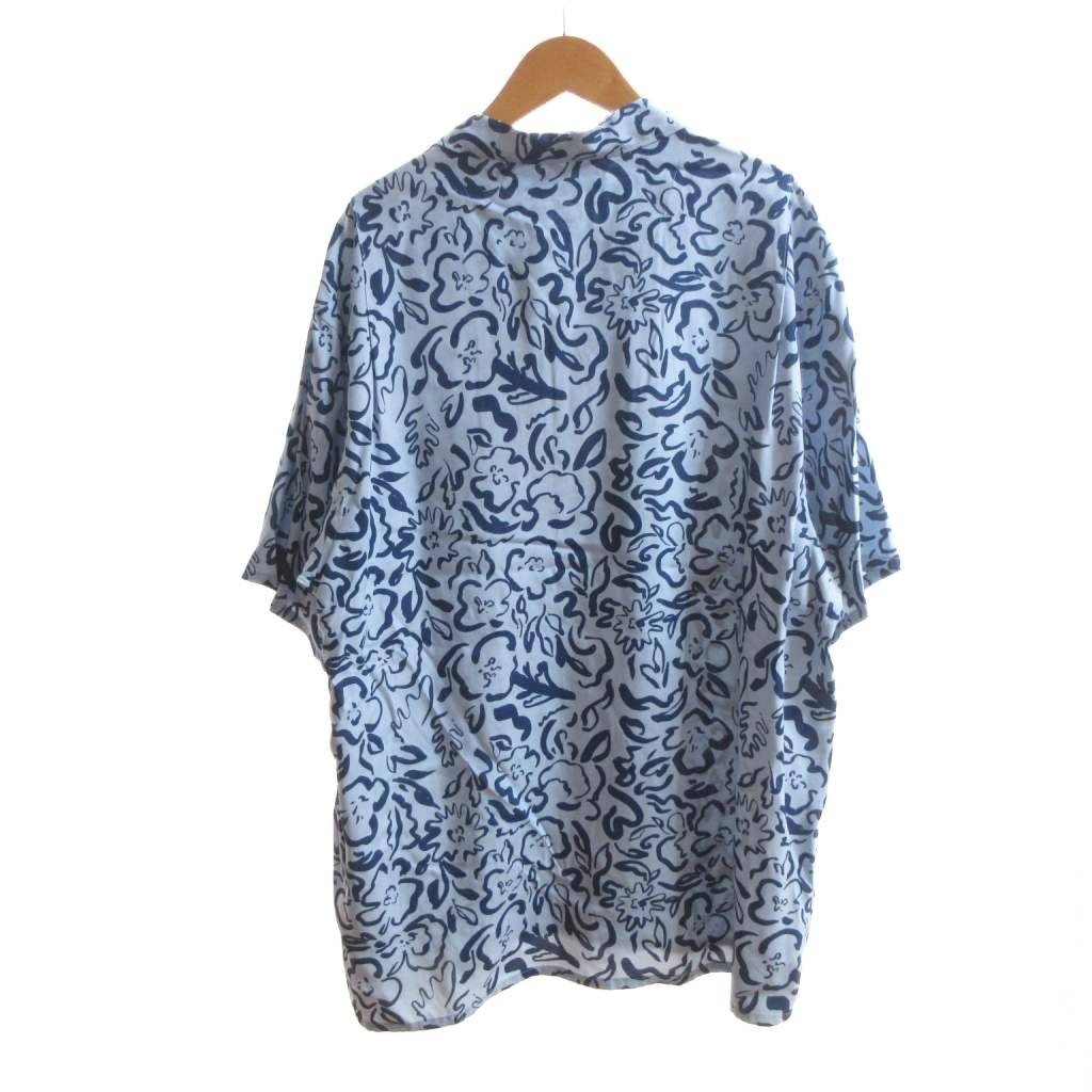 Old Joe AZUR Rayon Open Collar Shirt 17 2/1 S Unused Vintage 77cm