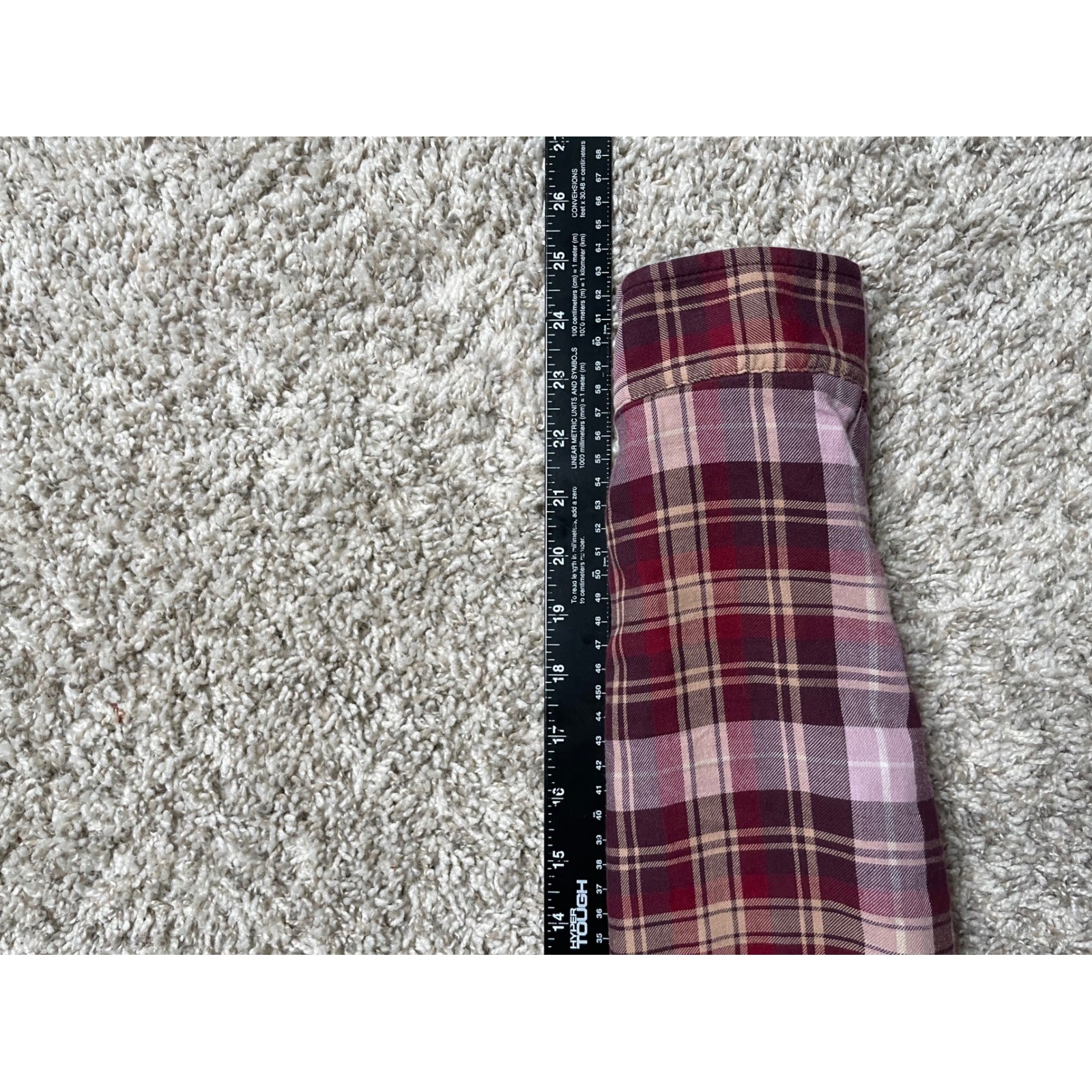 LLBean Plaid blanket Lined Shirt flannel Jacket Burgundy lumberjack