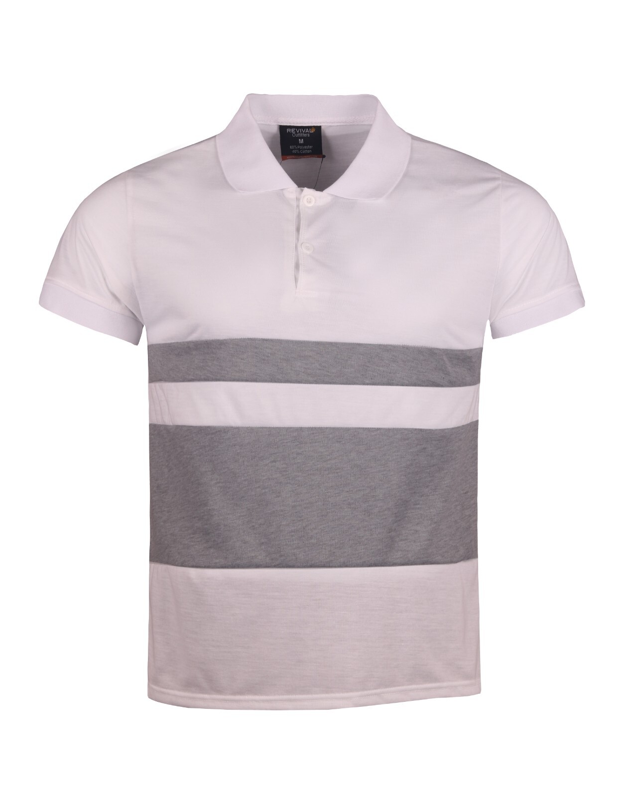 Men’s Summer Color Block Pure Casual 2 Piece Cotton Polo Shirt and Shorts Set