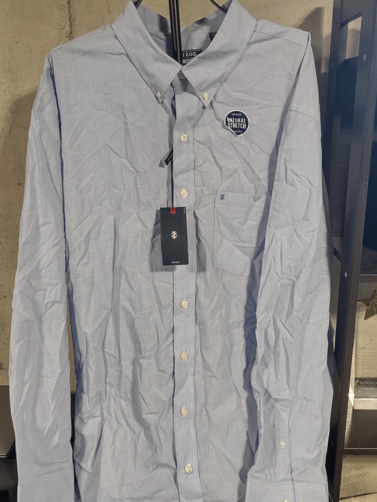 NWT – IZOD American Dream – Men’s LS Shirt – Blue – 3XLT 3TGL
