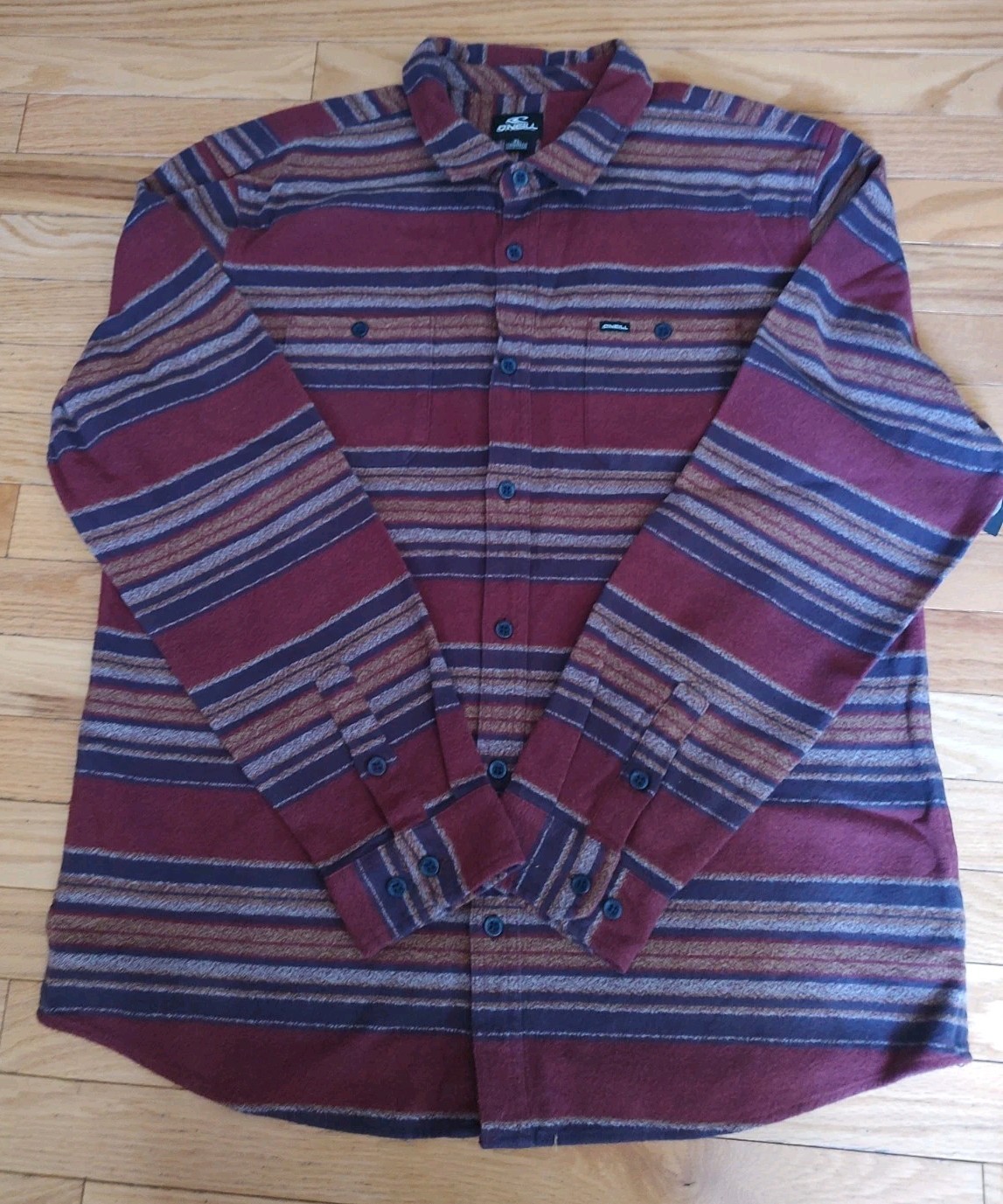 O’Neill Men’s Flannel Button Down Shirt: Size XL