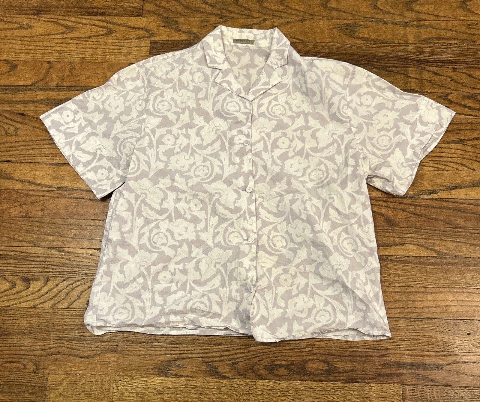Authentic Bottega Veneta Short Sleeve Cotton Men’s Shirt Size 44 Made In Italy