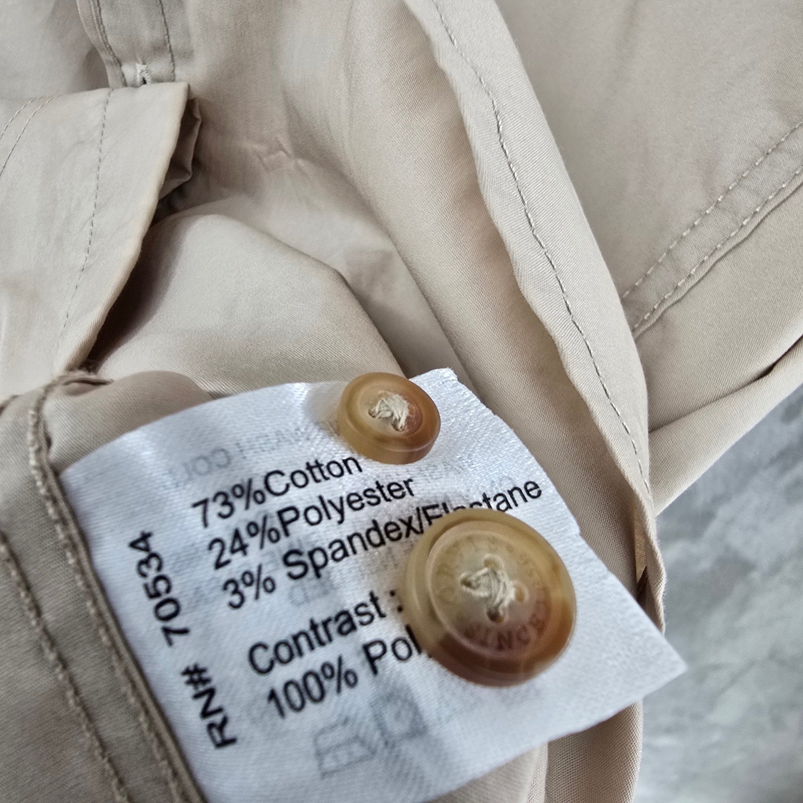 Orvis Button Down Shirt Mens Medium Tan Ketterman Ranch Quilted Short Sleeve