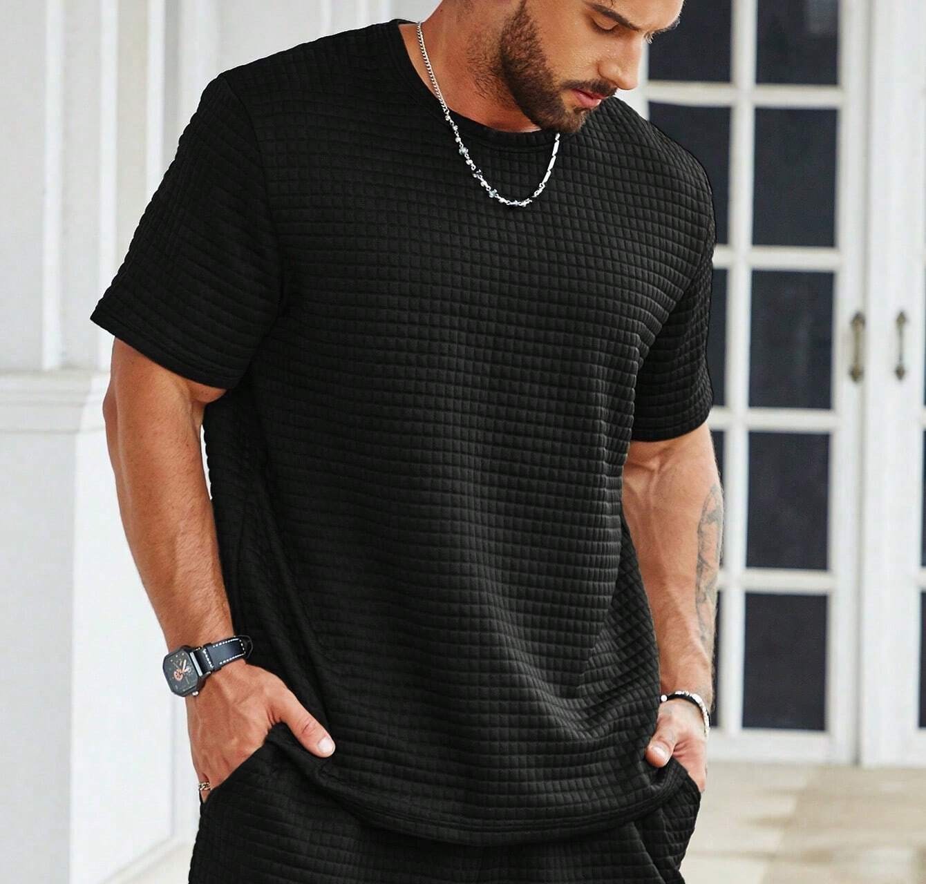 Summer Men’s Outdoor Breathable Loose Casual Tee