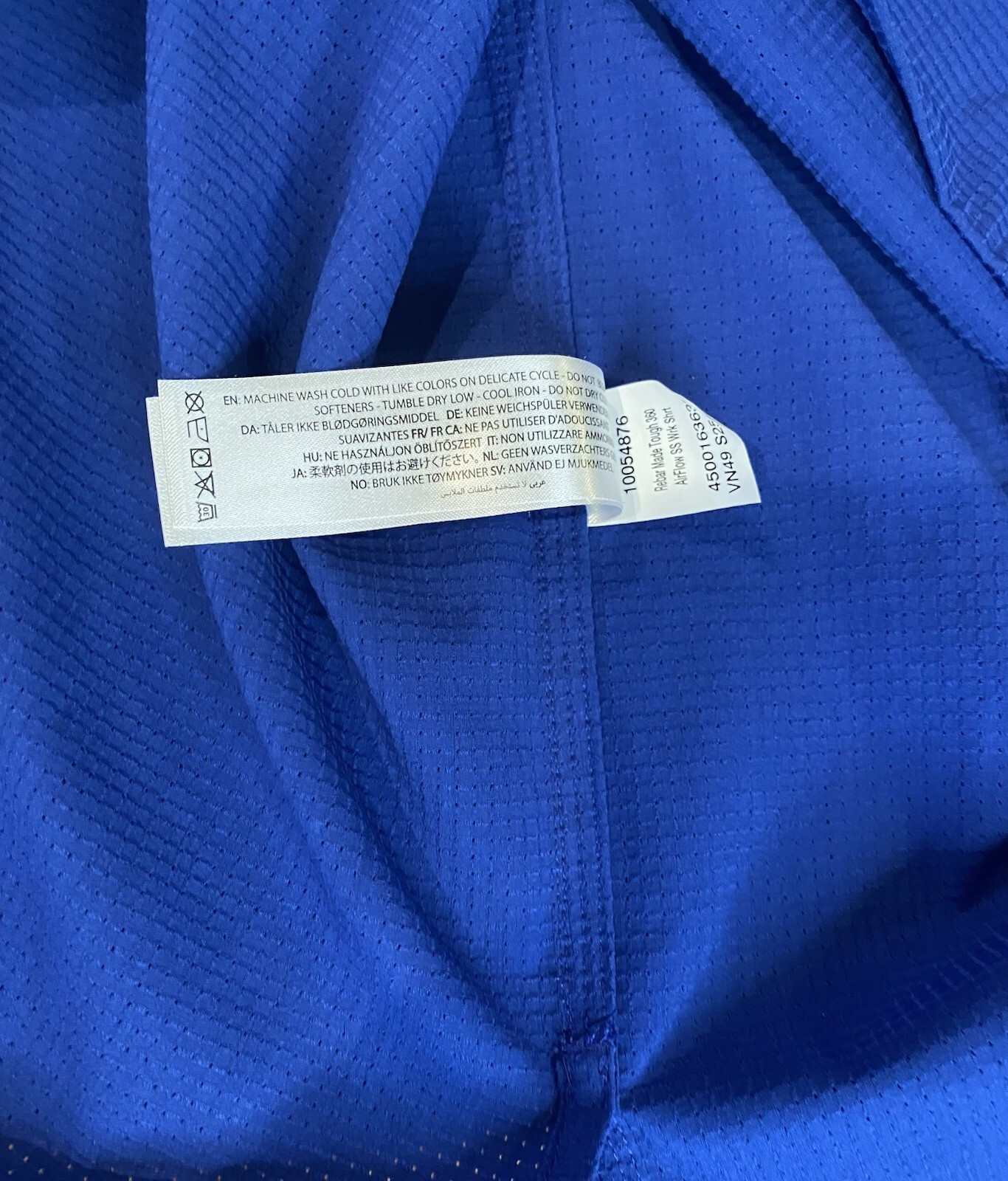 Ariat Men’s Rebar Made Tough 360 Airflow Short Sleeve Blue Work Shirt, SZ M, NWT