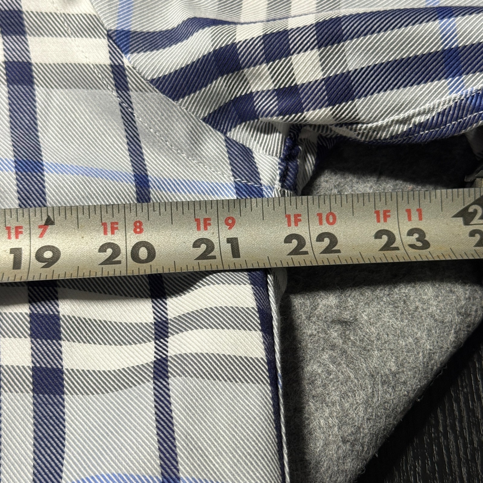 Burberry London Nova Check Shirt – Size Medium – Blue Plaid Button Down – USA