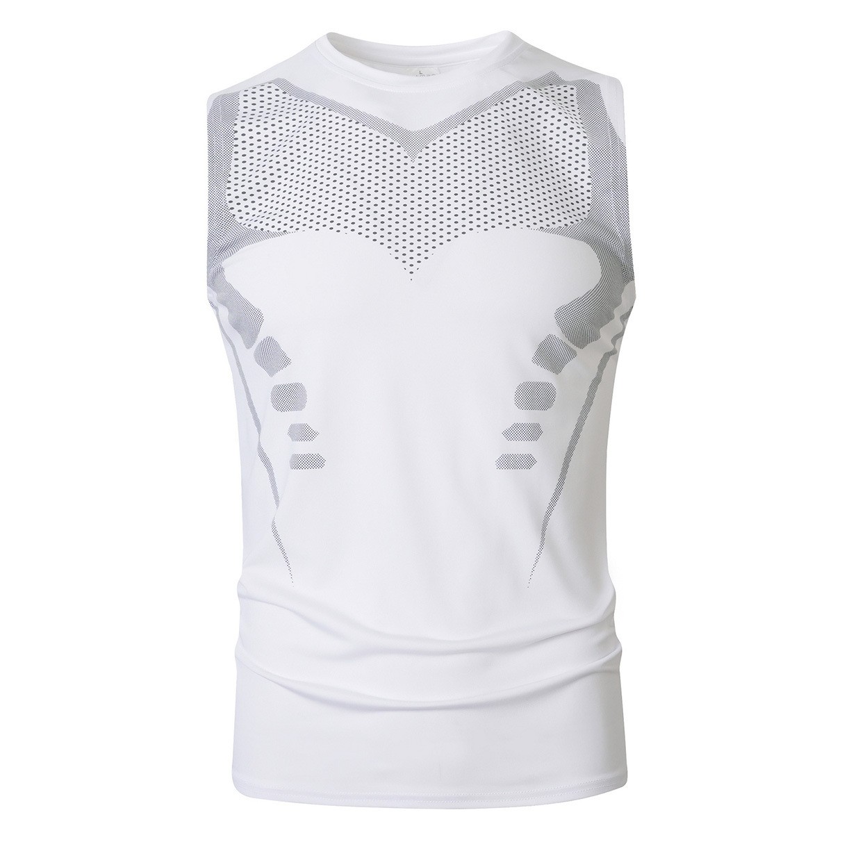 Summer Milk Silk Printed Breathable Sleeveless Vest