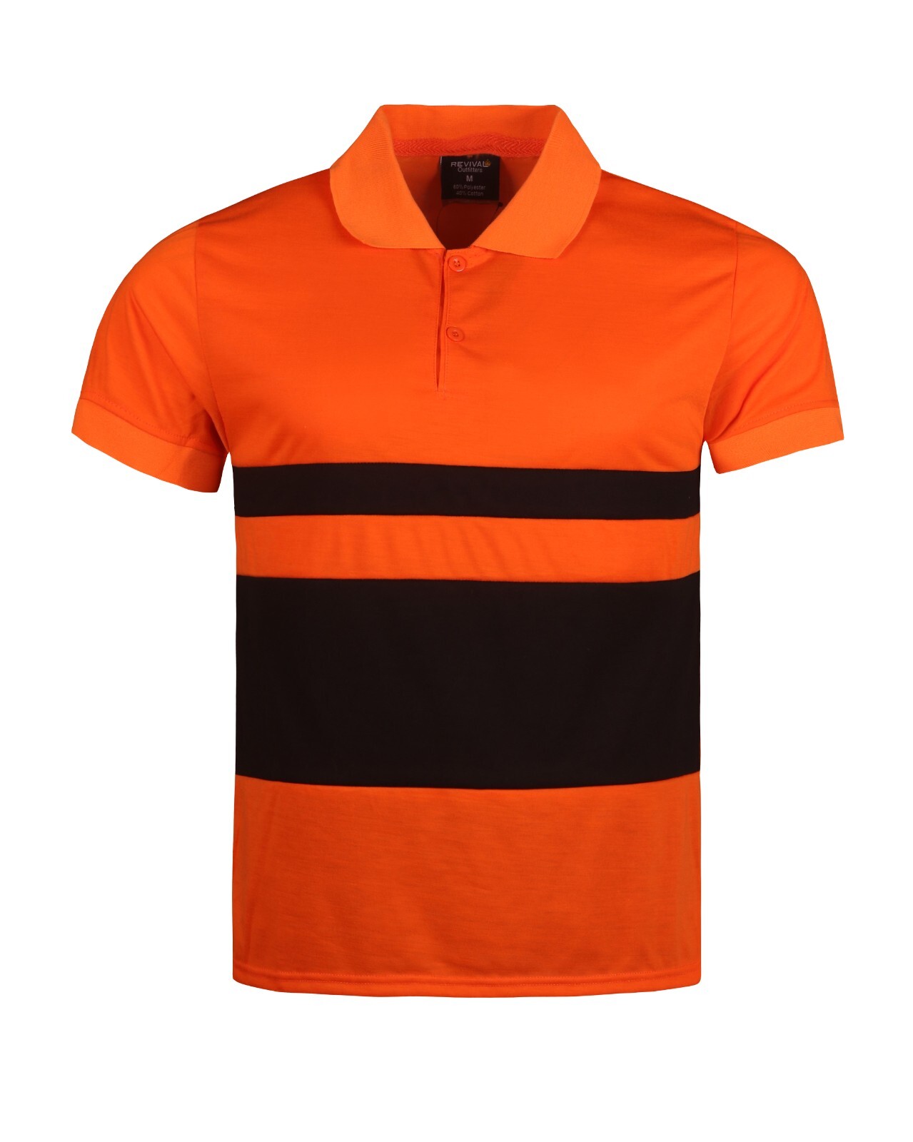 Men’s Summer Color Block Pure Casual 2 Piece Cotton Polo Shirt and Shorts Set