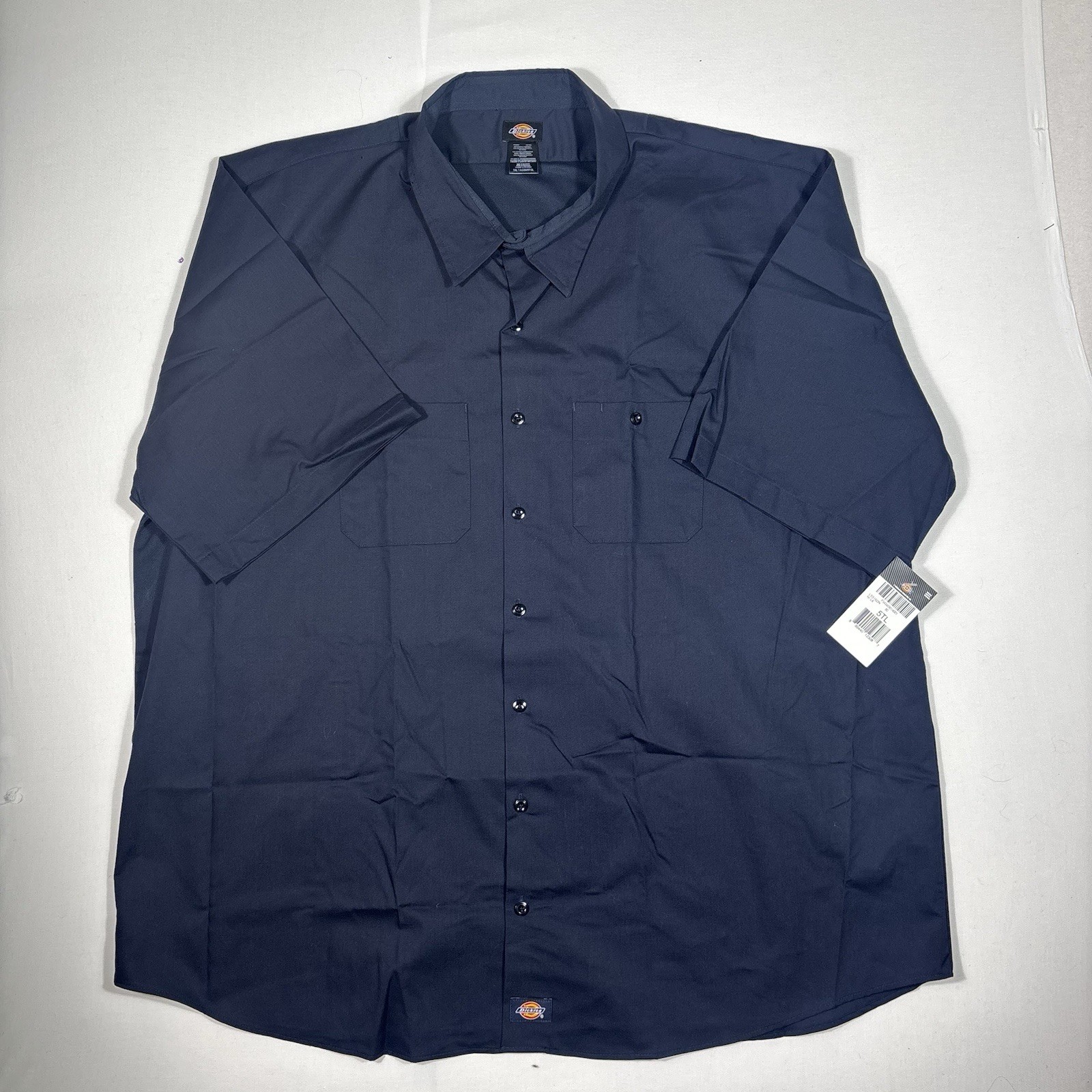 Dickies Work Shirt Men’s 5XL Short Sleeve Casual Original Fit Button Up 1574 NEW