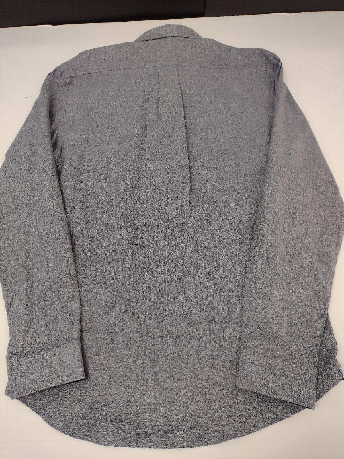 NWT VAN HEUSEN Mens Slim Fit Button Up Shirt Gray L/S Size M 15/15.5 #455