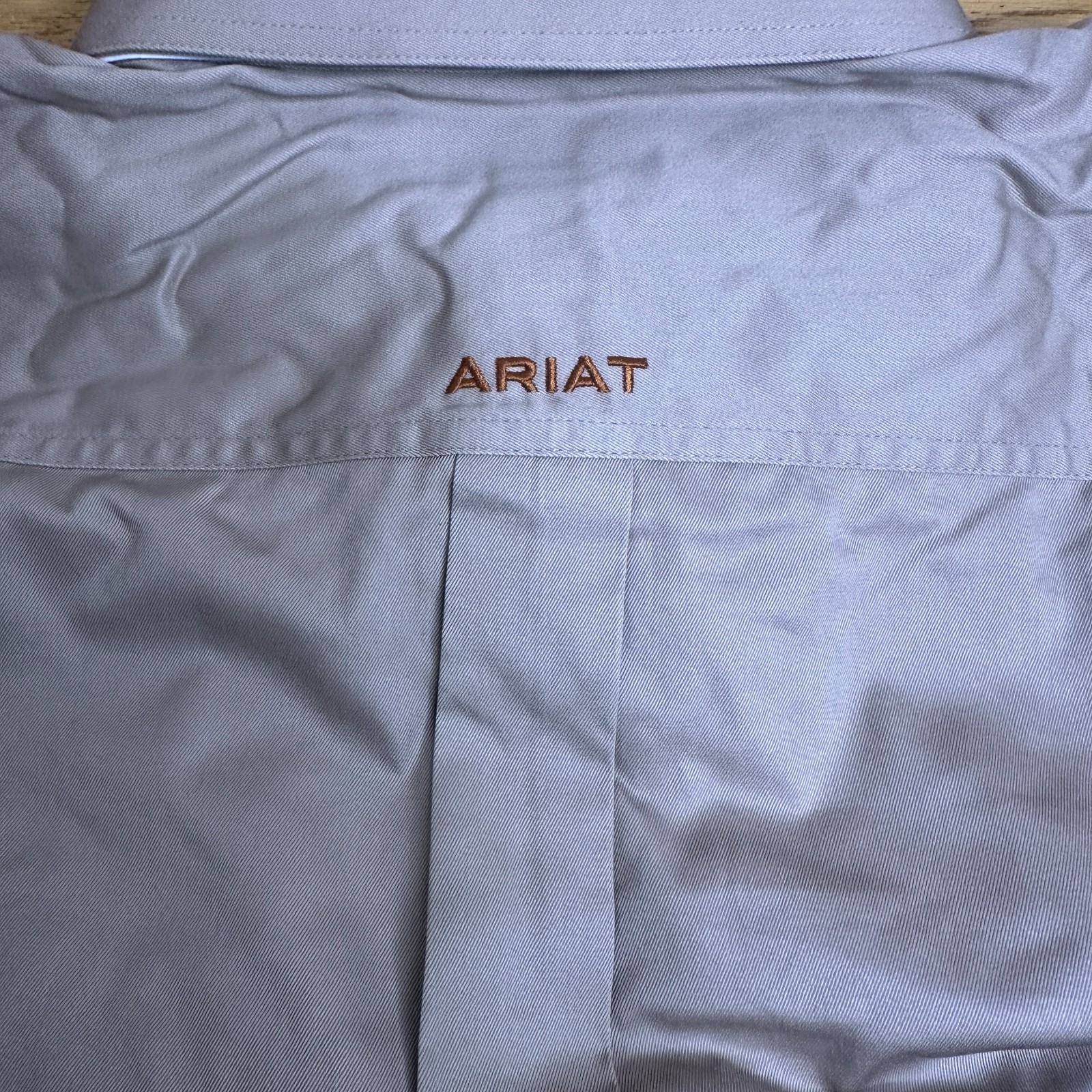 Ariat Men’s Solid Twill Classic LS Shirt 10000505 Khaki Size Large New