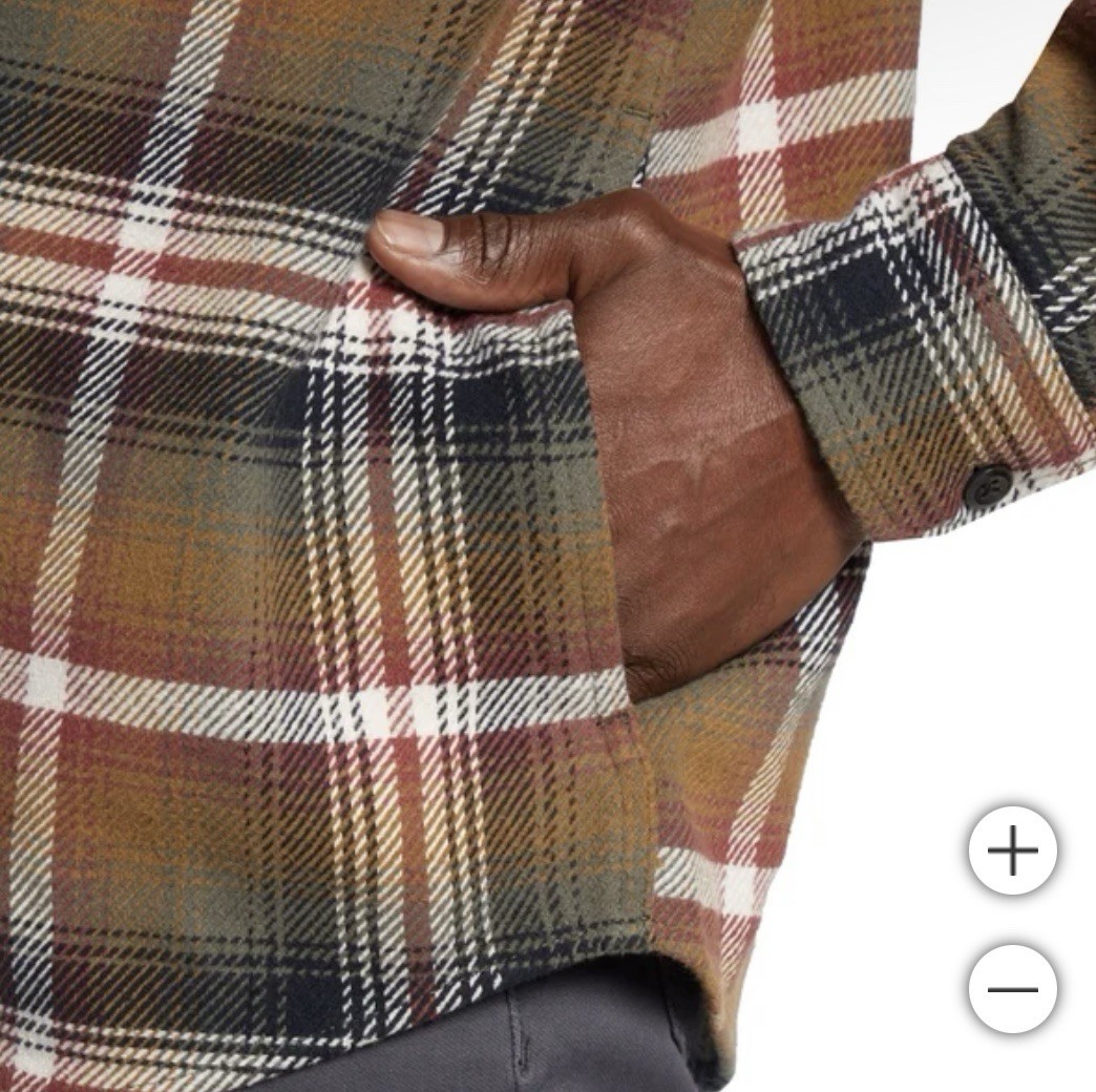 Orvis Heavyweight Flannel Shirt, Brown Plaid, 100% Cotton, Men’s Small, NEW