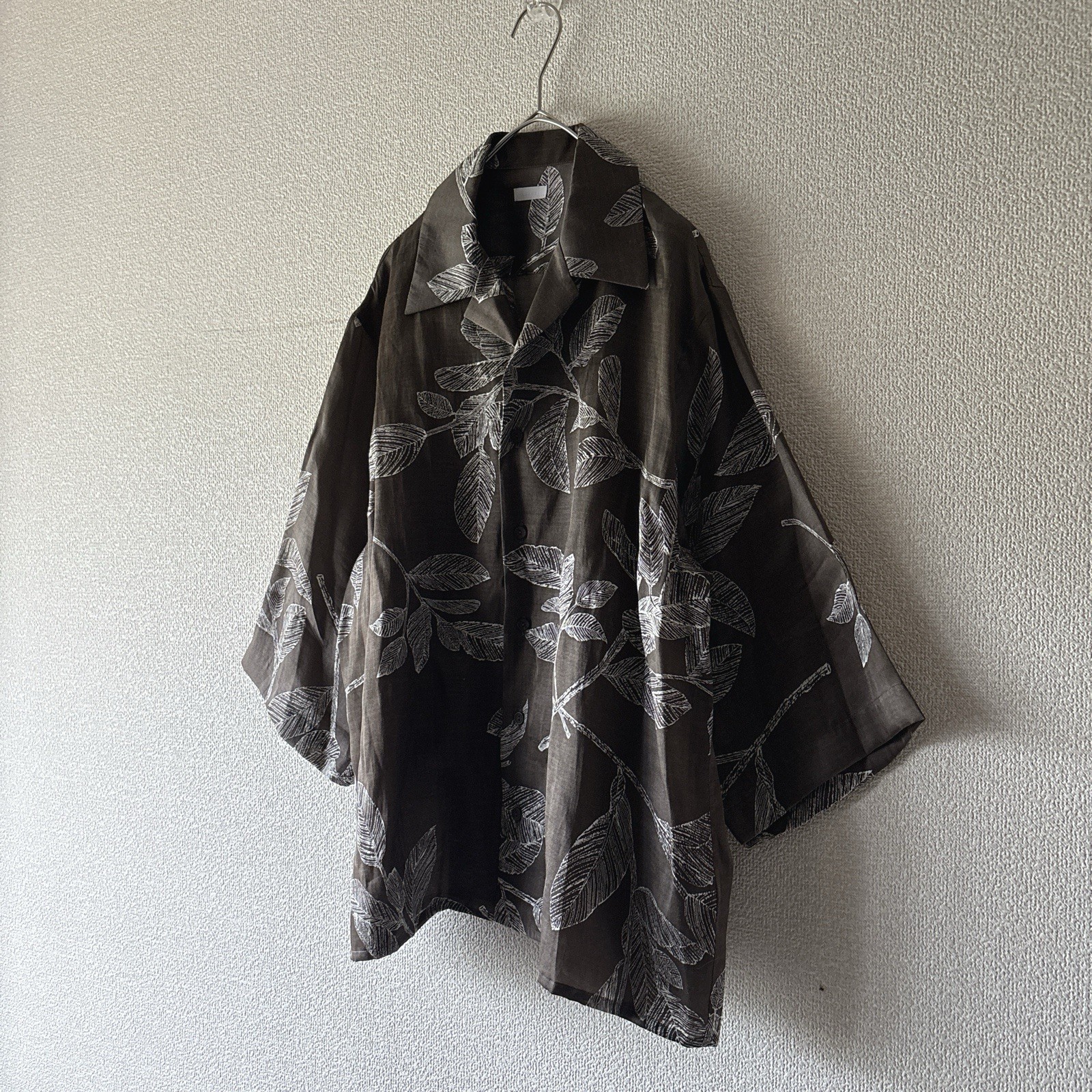 SEEALL Silk Cotton Kakishibu Dye Shirt Fujita Senen Kyoto Japan Artisan Made