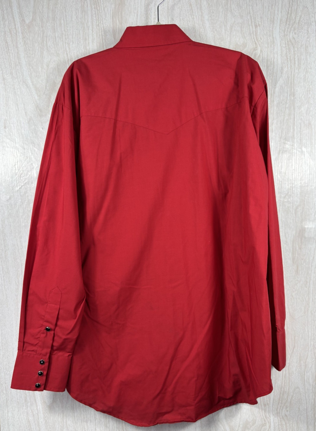 Western Express Bib Front Cowboy Shirt Red Studded Pearl Snap Western Men’s 2XL