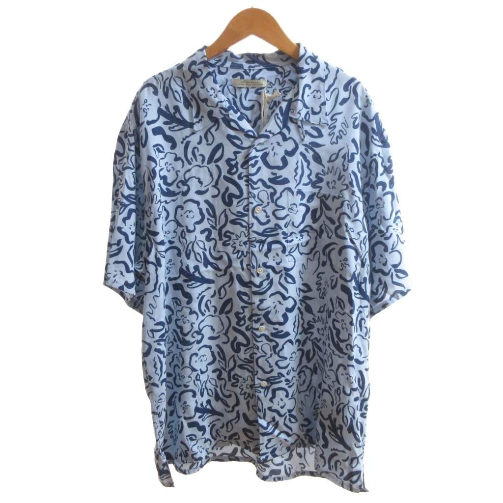 Old Joe AZUR Rayon Open Collar Shirt 17 2/1 S Unused Vintage 77cm