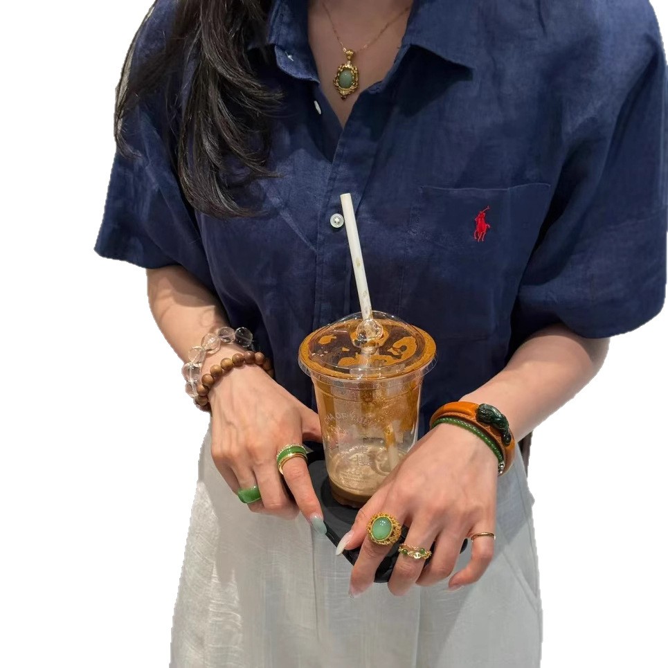Linen embroidered shirt