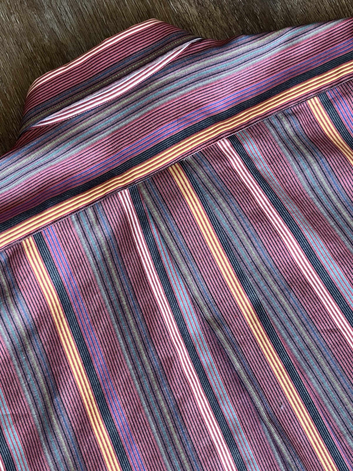 VTG Kenzo Paris Multi-Color Striped Button-Up Shirt – Rare Grandpacore Size M