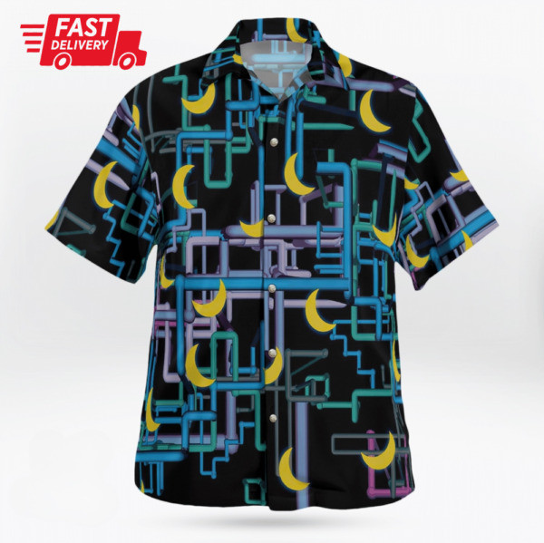 Swayzine Dan Flashes Hawaiian Shirt, Casual Shirt For Men