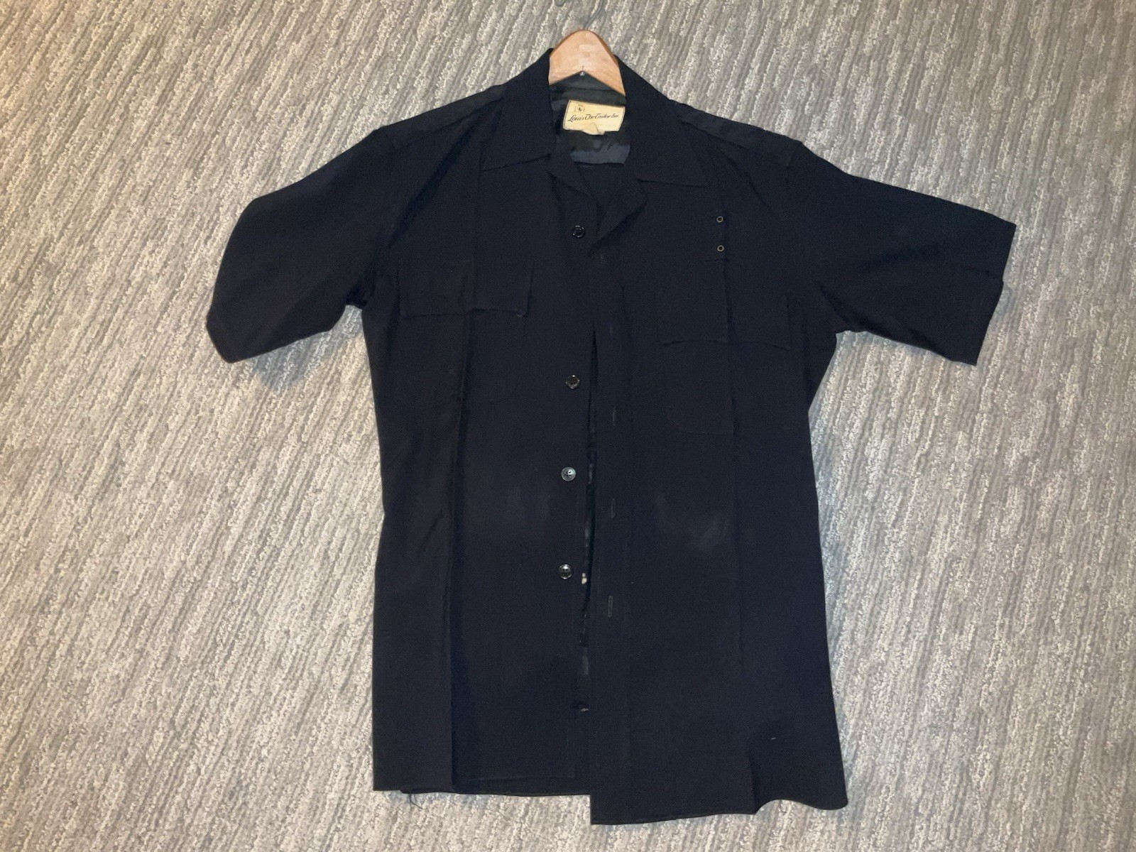Louis The Taylor Men’s 16-34 Black 100% Wool Police LAPD tactical uniform