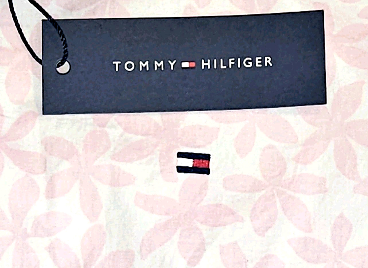 NEW TOMMY HILFIGER, MEN’S XXL, PINK FLORAL BUTTON-UP COTTON SHIRT, MSRP $69.50!
