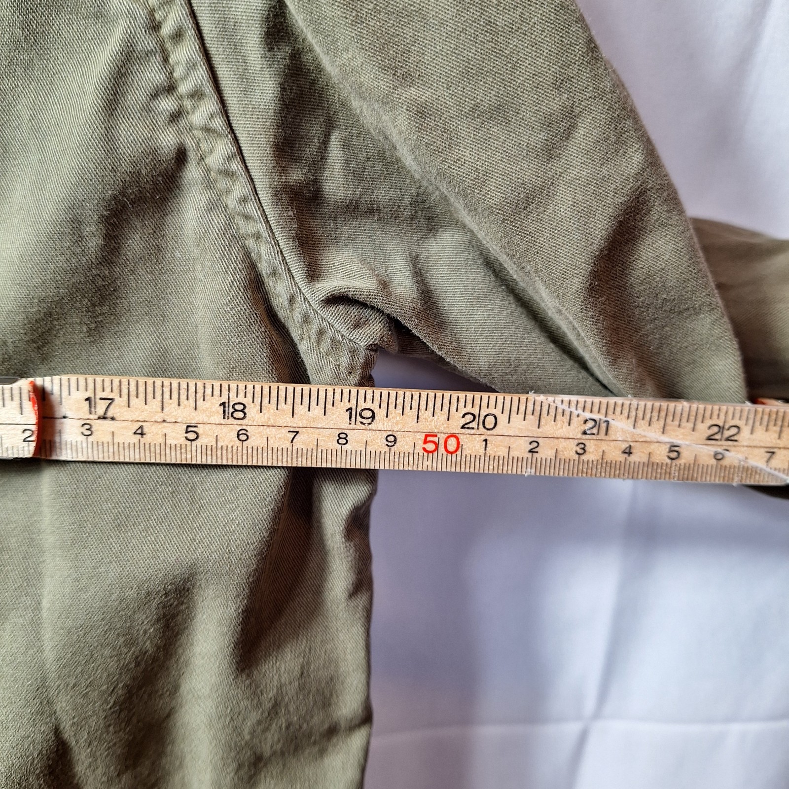AMERICAN EAGLE Canvas Shirt Jacket Sz XS Green Plaid Lining Military Work Pocket