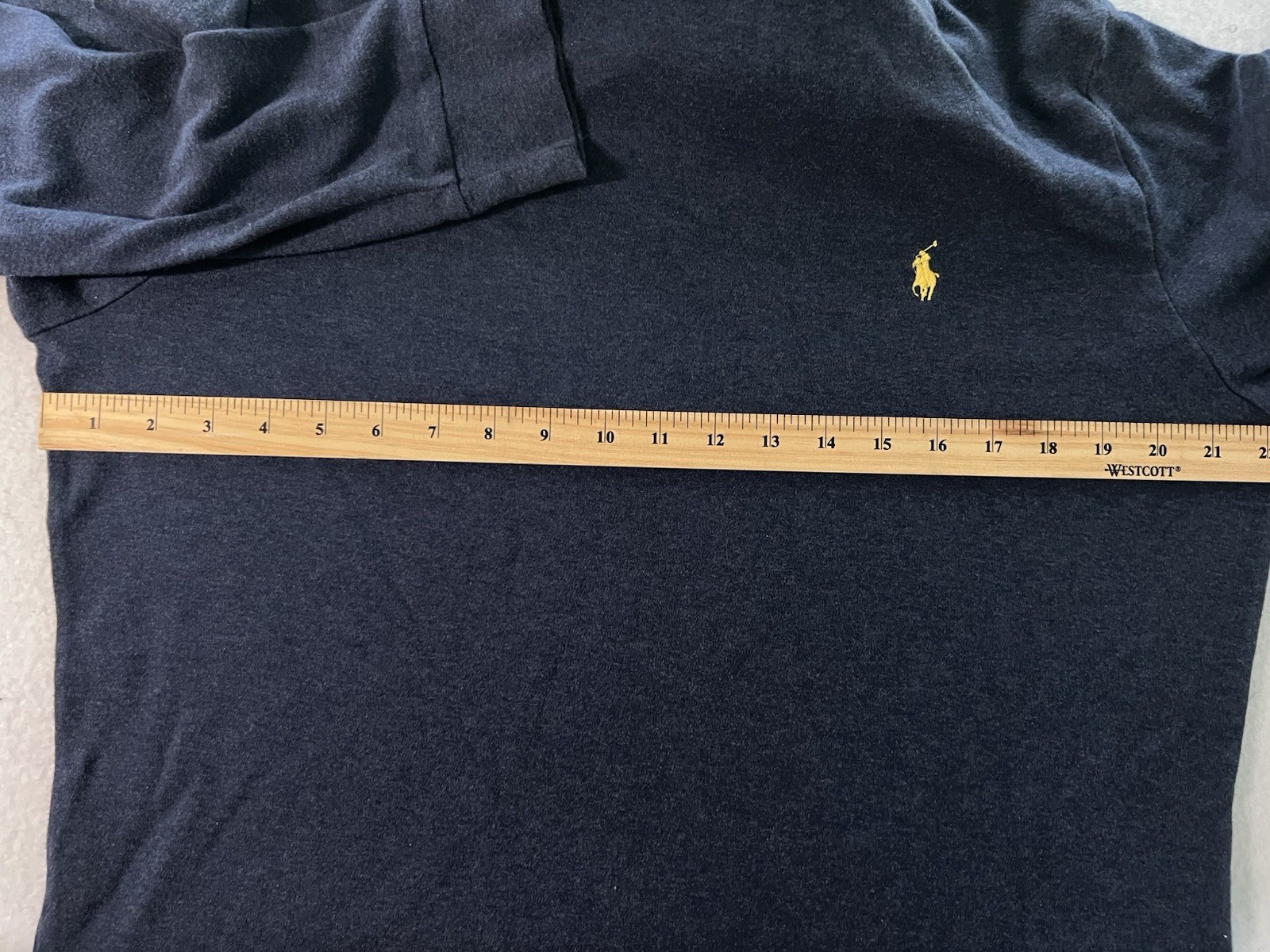 Ralph Lauren Men’s Large Heather Navy Turtle Neck Sweater