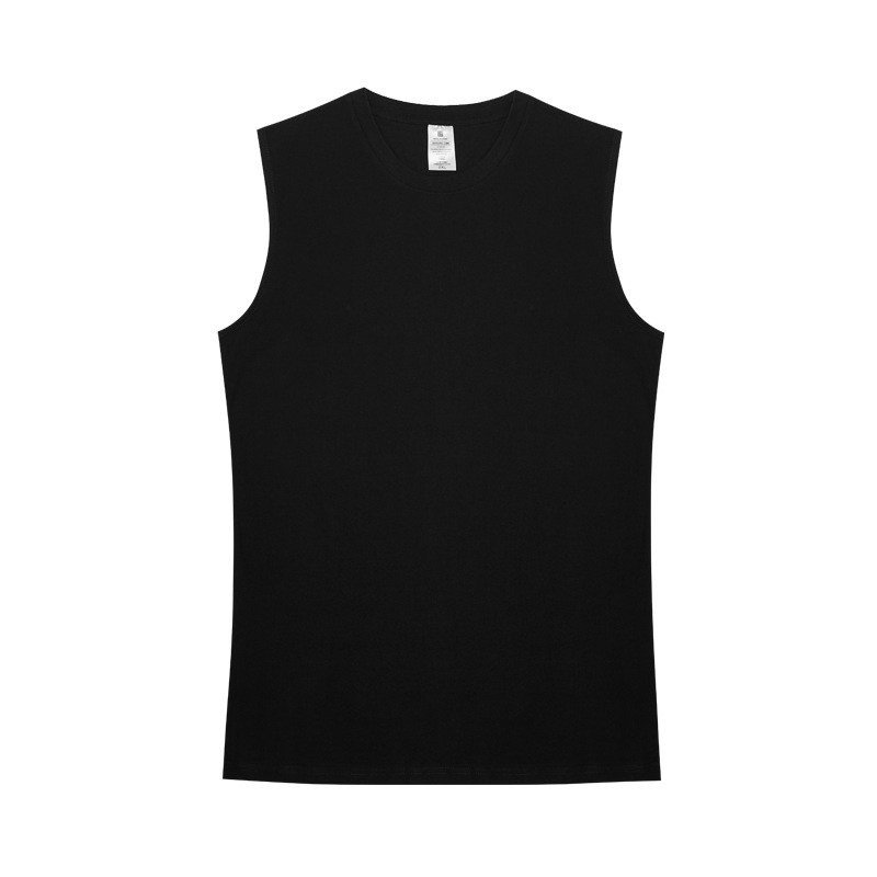 Summer Solid Loose Crew Neck Sleeveless T-Shirt