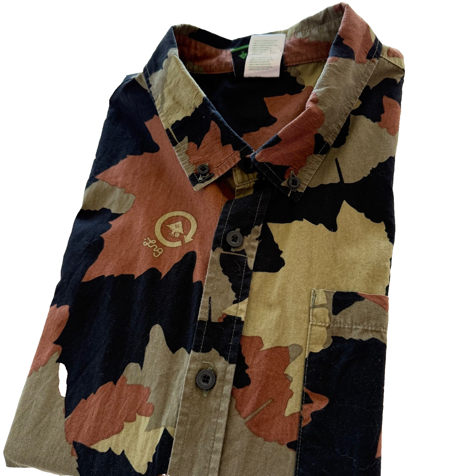 Lifted Research Group Shirt Men XL Camo Hip Hop Skate Short Sleeve