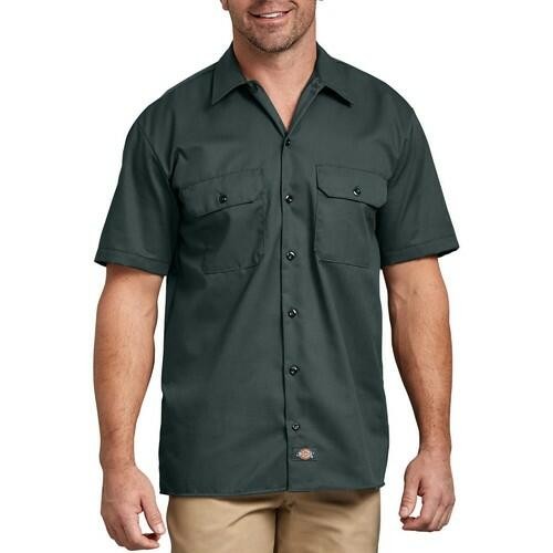Dickies Men’s Shirt Short Sleeve Button Up Casual Original Uniform Workwear 1574