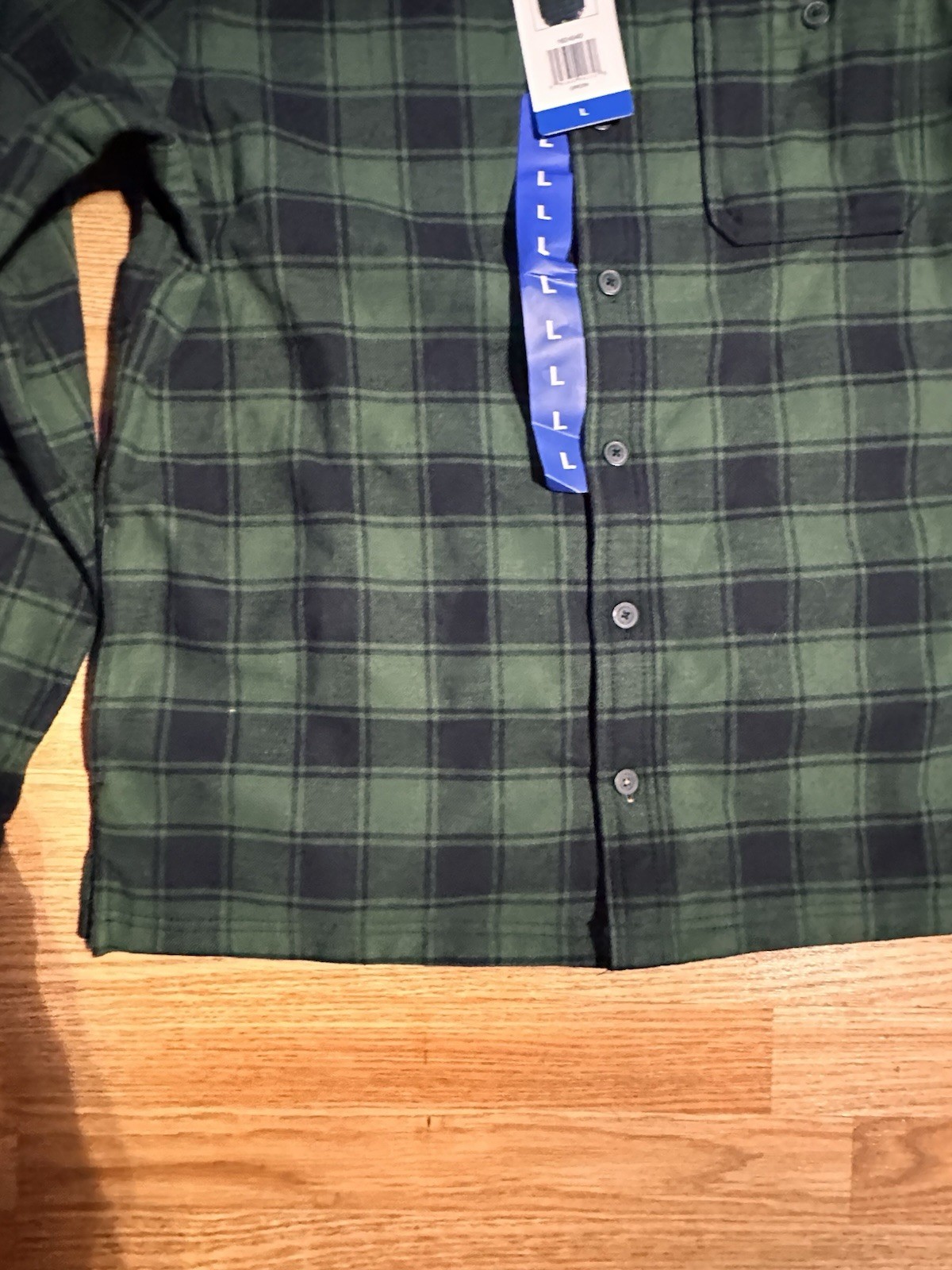 Weatherproof Shacket Mens Large Green Plaid Fleece Lined Button Up Thick NWT