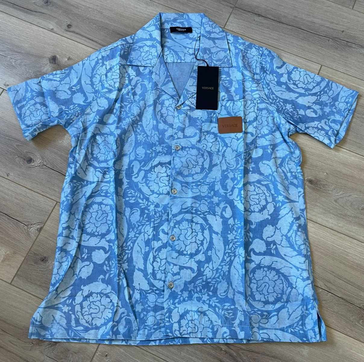Versace Men’s Blue Shirt, Size Small
